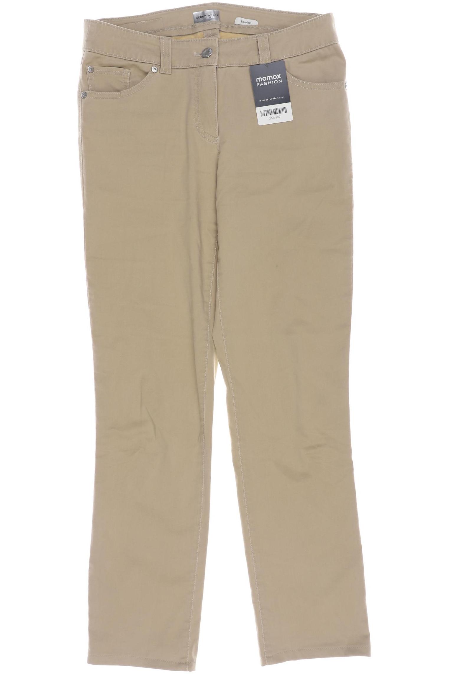 

Gerry Weber Damen Stoffhose, beige, Gr. 28