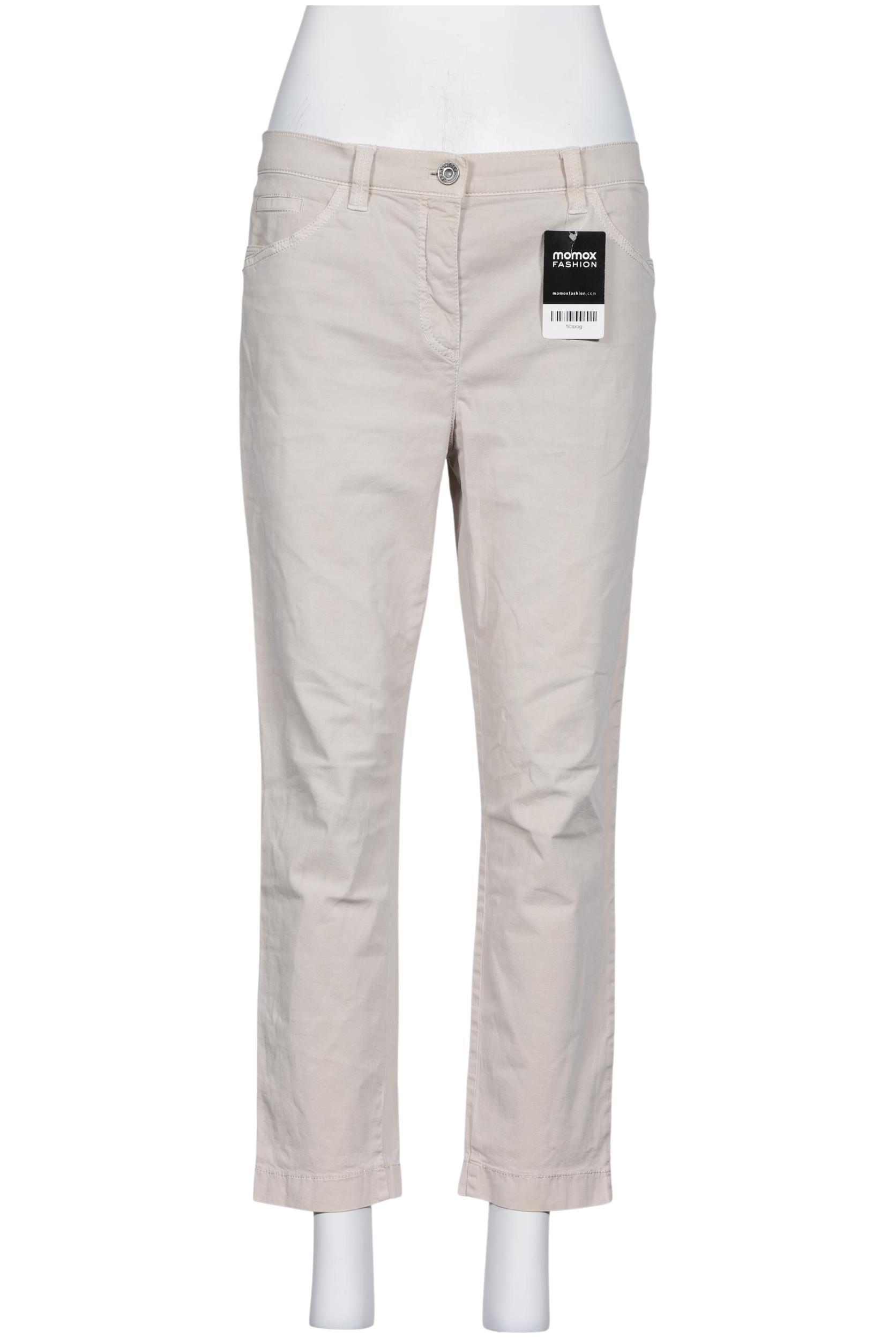 

Gerry Weber Damen Stoffhose, beige, Gr. 40