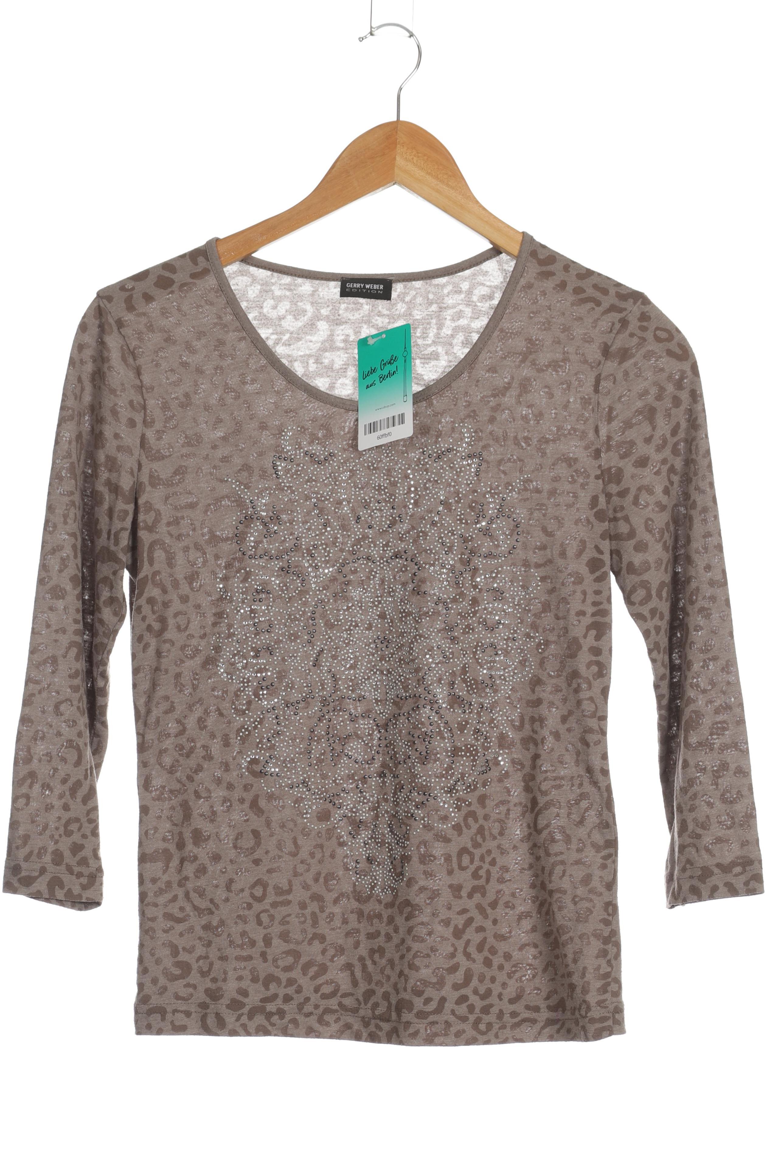 

Gerry Weber Damen Langarmshirt, braun, Gr. 34