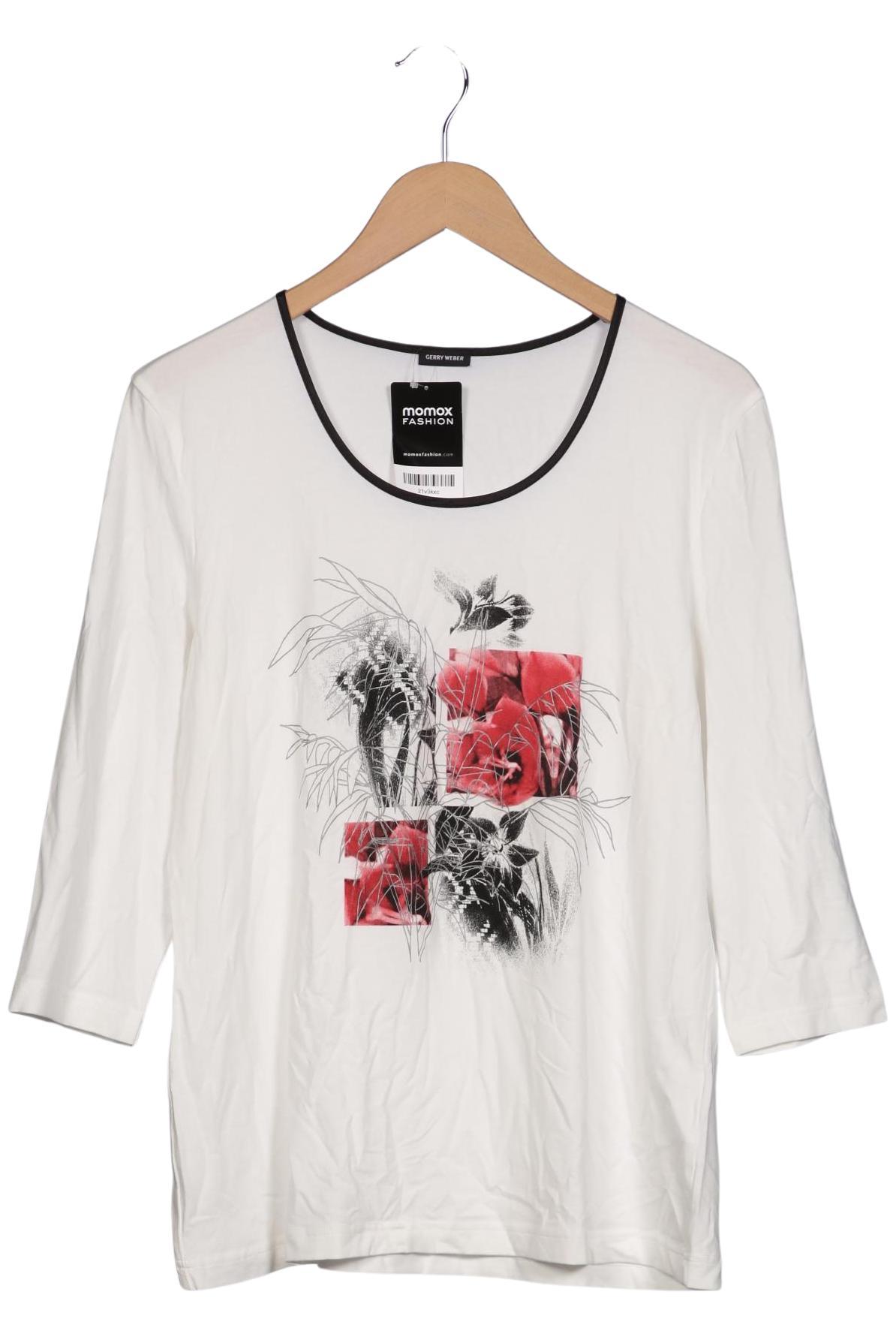 

Gerry Weber Damen Langarmshirt, weiß, Gr. 44