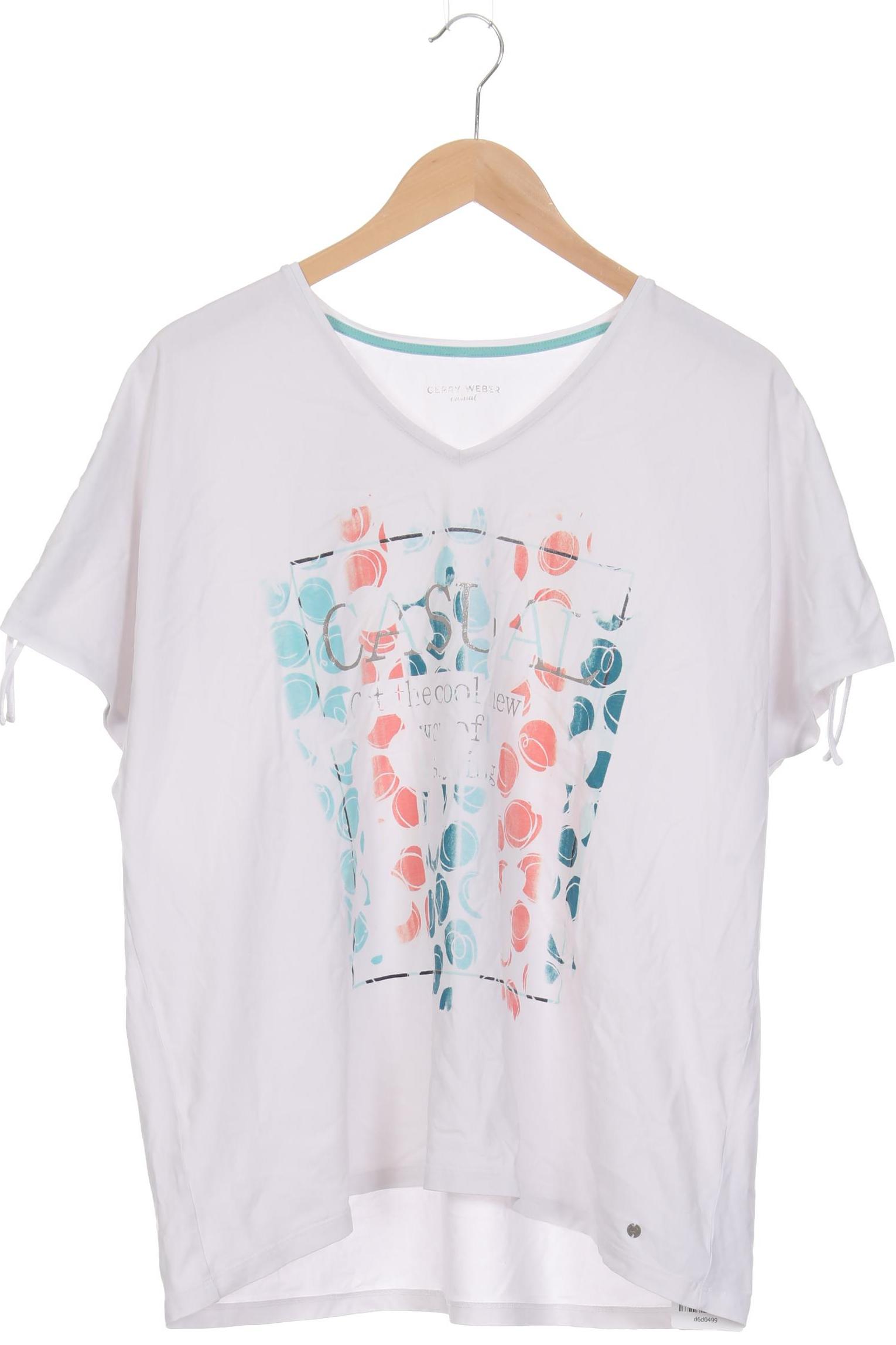 

Gerry Weber Damen T-Shirt, weiß, Gr. 48