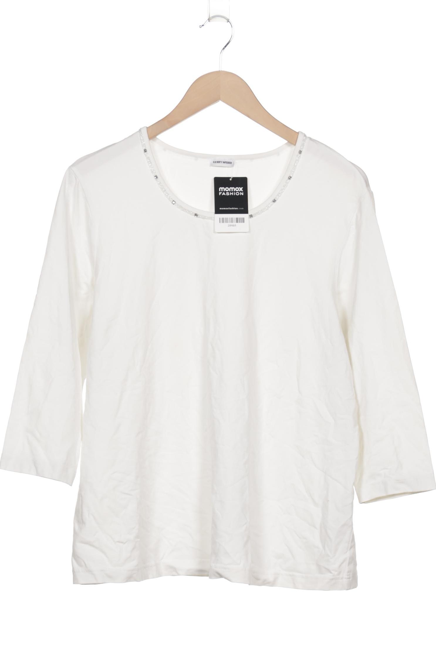 

Gerry Weber Damen Langarmshirt, weiß, Gr. 46