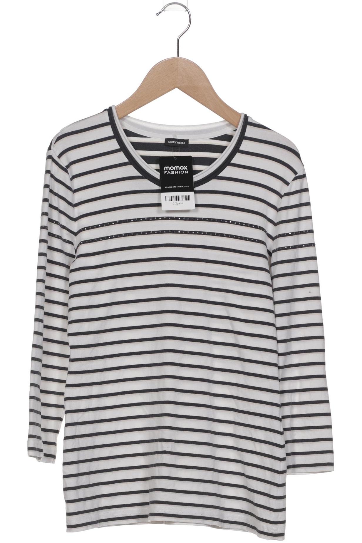 

Gerry Weber Damen Langarmshirt, weiß, Gr. 36