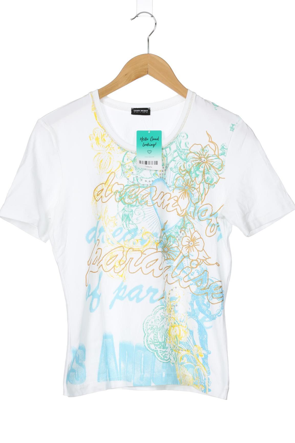 

Gerry Weber Damen T-Shirt, weiß, Gr. 38