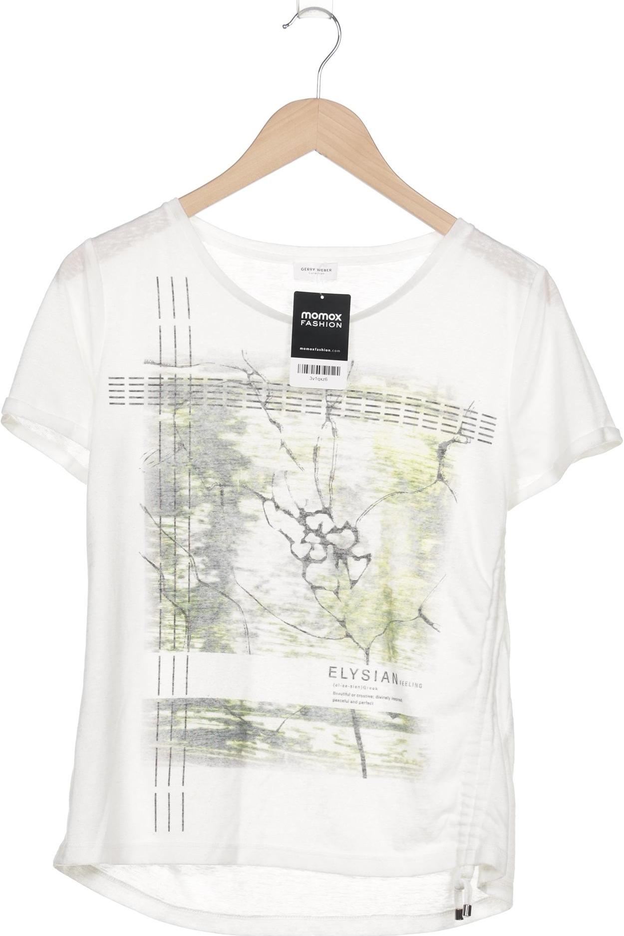 

Gerry Weber Damen T-Shirt, weiß, Gr. 42