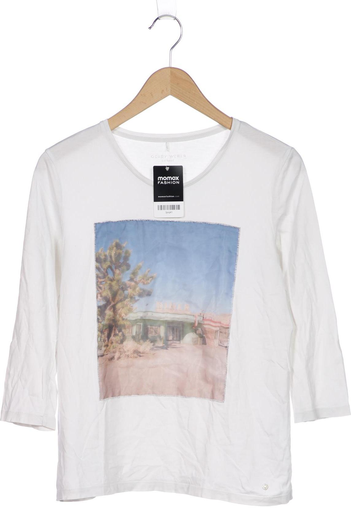 

Gerry Weber Damen Langarmshirt, weiß, Gr. 38