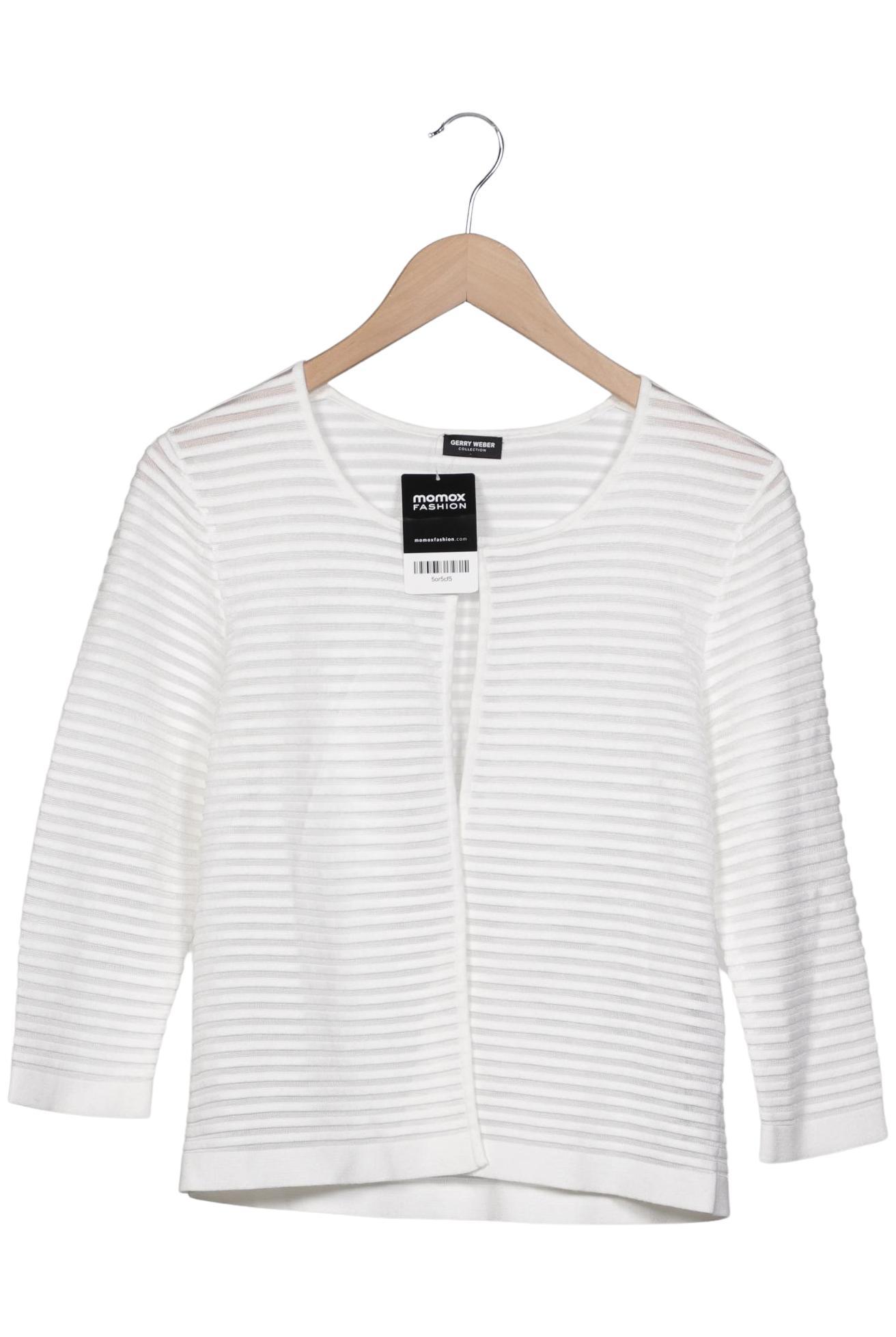 

Gerry Weber Damen Strickjacke, weiß, Gr. 36