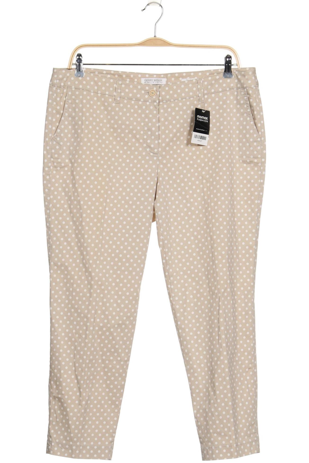

Gerry Weber Damen Stoffhose, beige, Gr. 48