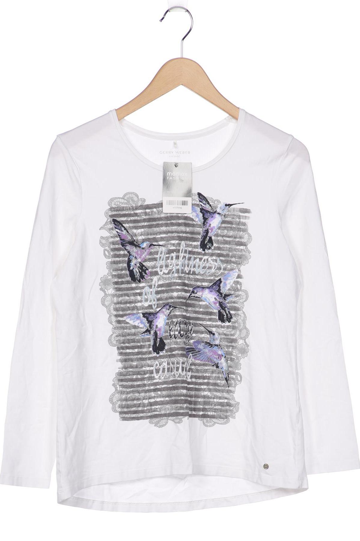 

Gerry Weber Damen Langarmshirt, weiß, Gr. 42