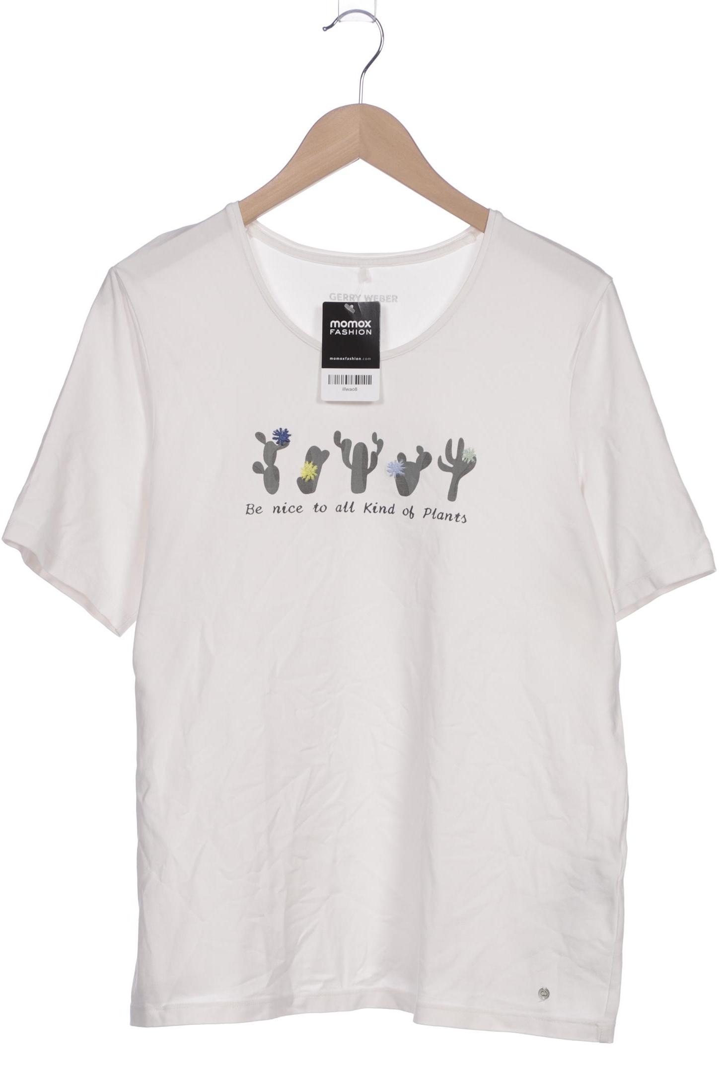

Gerry Weber Damen T-Shirt, weiß, Gr. 46