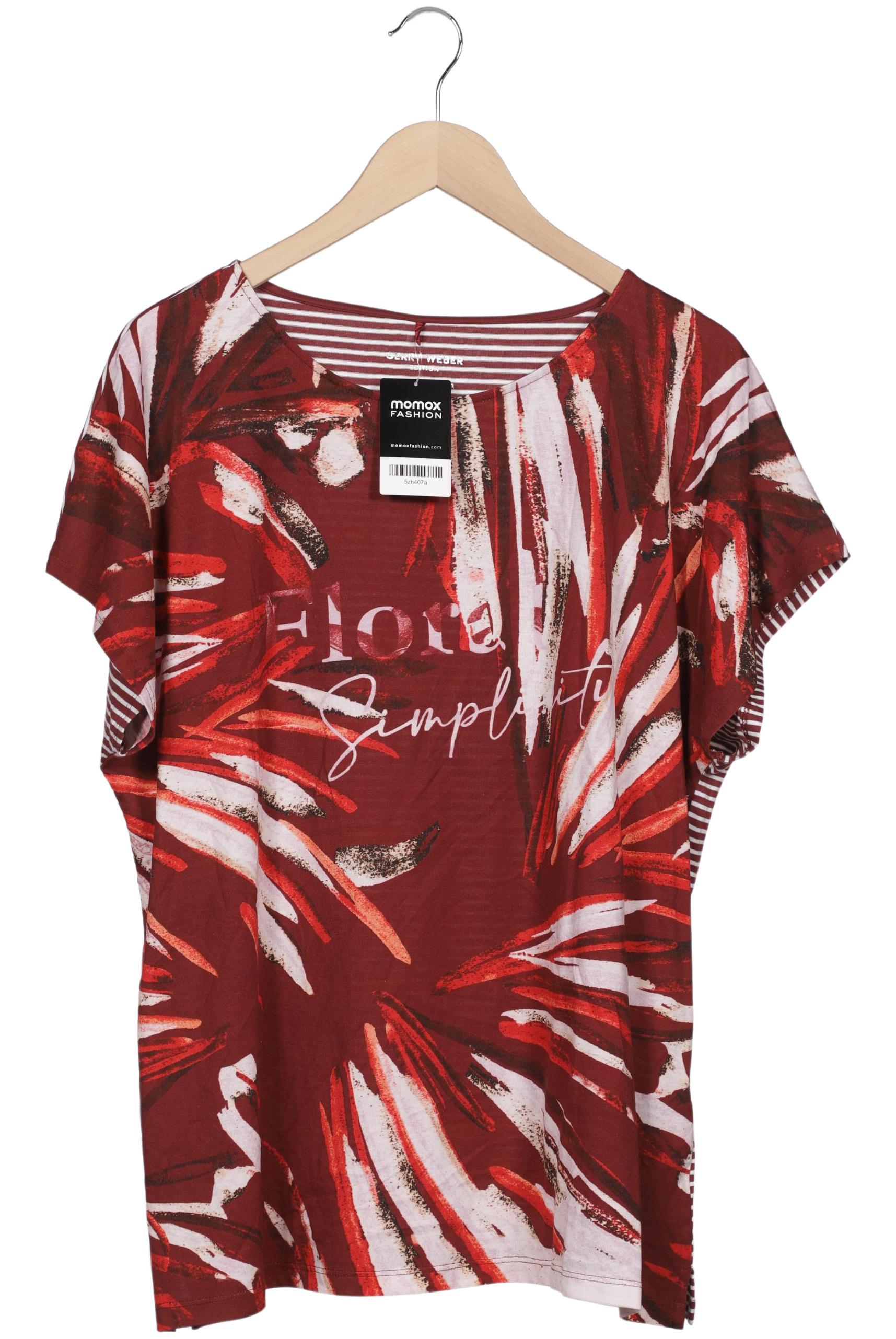 

Gerry Weber Damen T-Shirt, bordeaux, Gr. 48