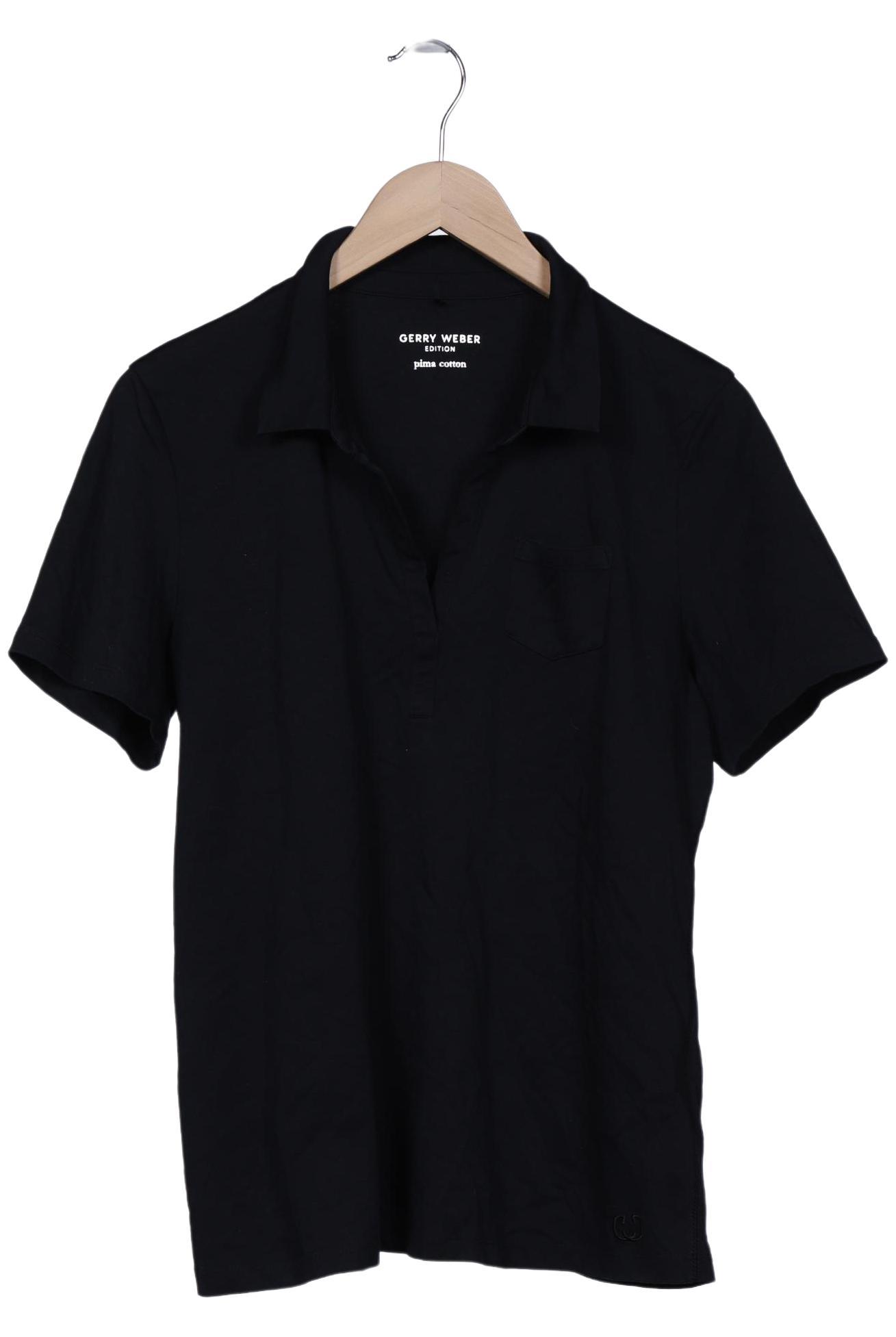 

Gerry Weber Damen Poloshirt, schwarz, Gr. 44