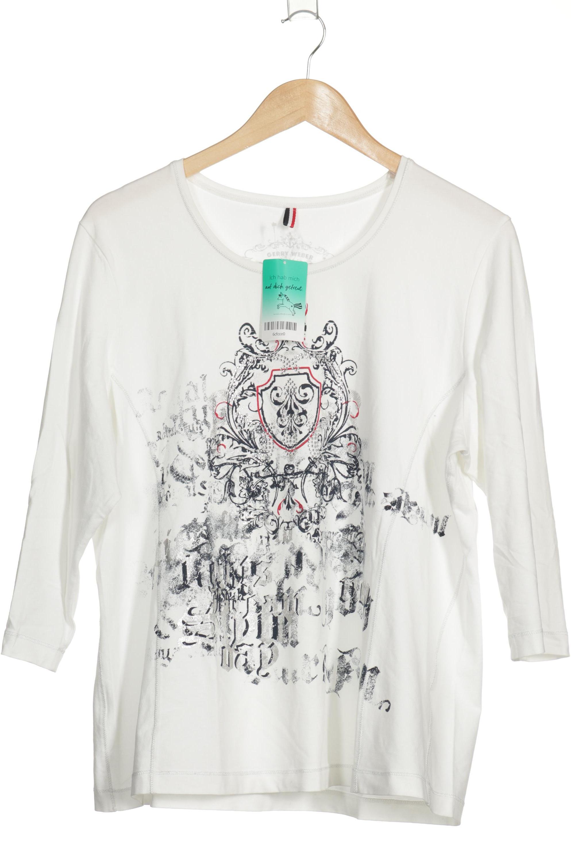 

Gerry Weber Damen Langarmshirt, weiß, Gr. 46