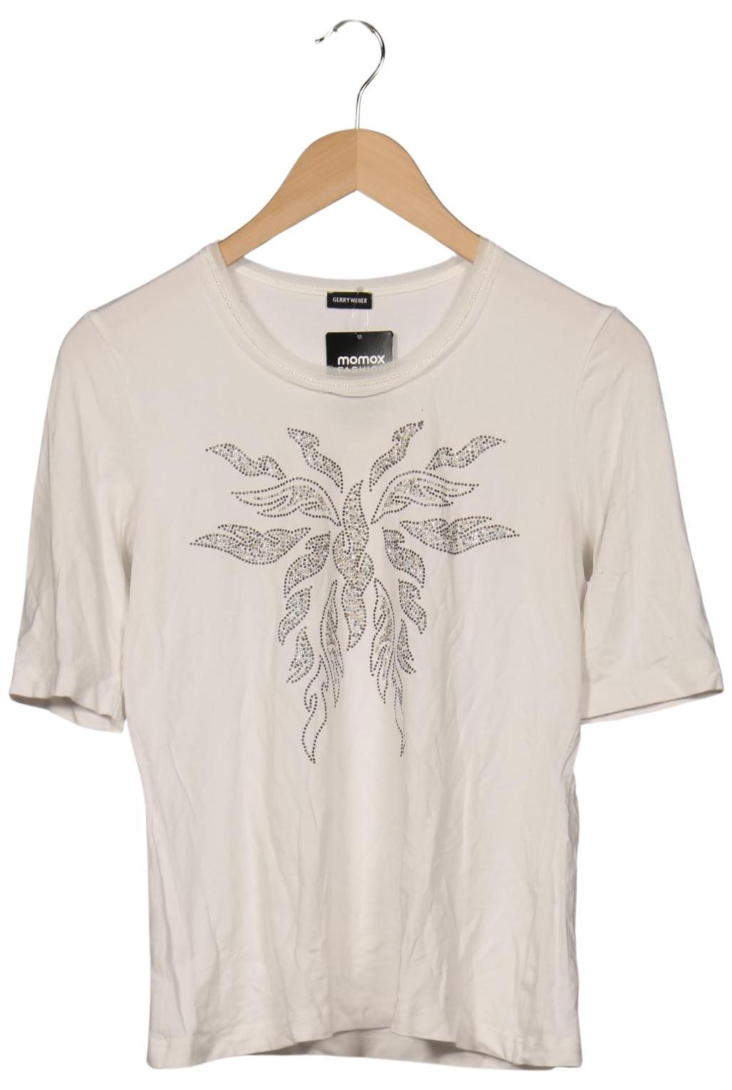 

Gerry Weber Damen T-Shirt, cremeweiß, Gr. 38