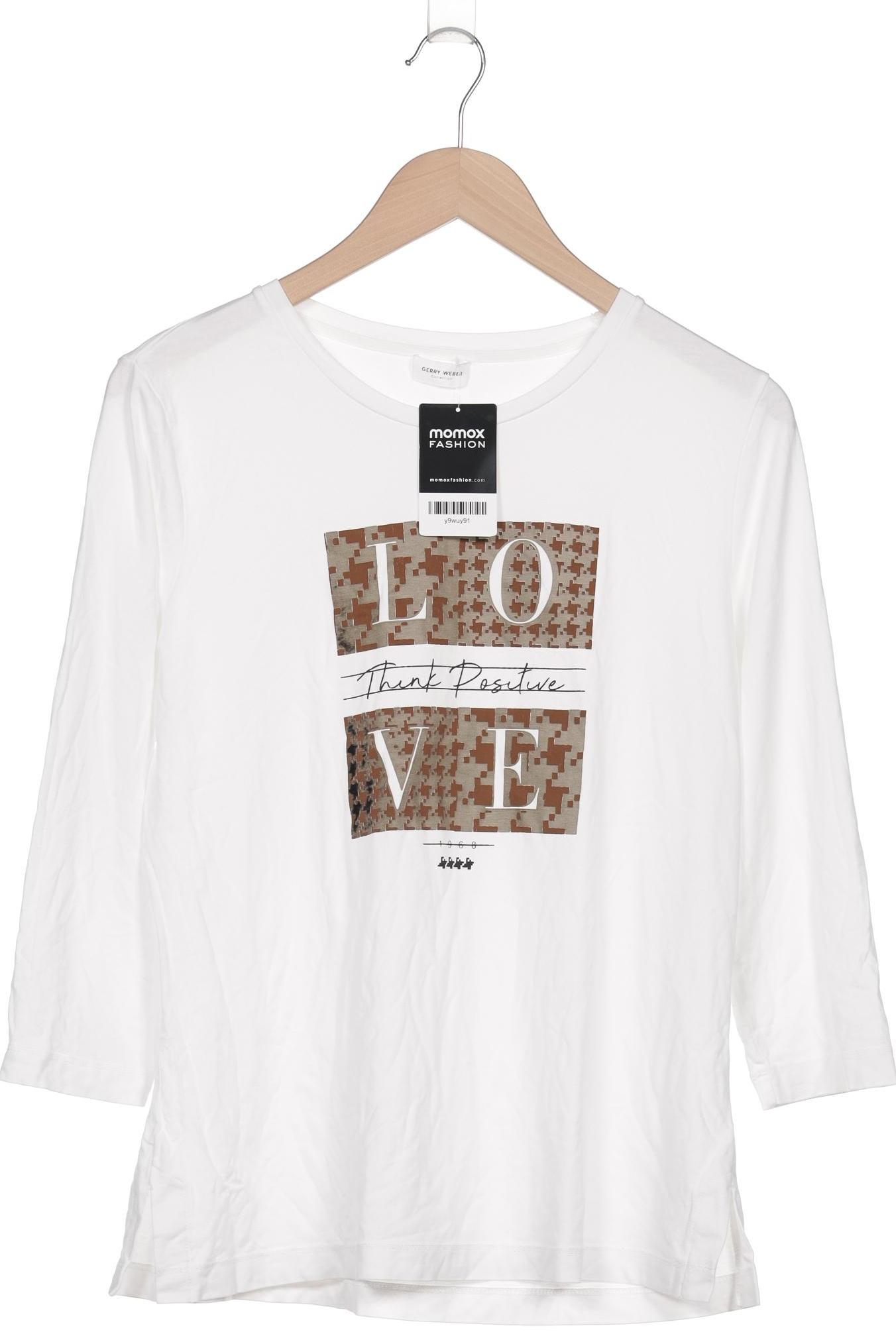 

Gerry Weber Damen Langarmshirt, weiß, Gr. 42