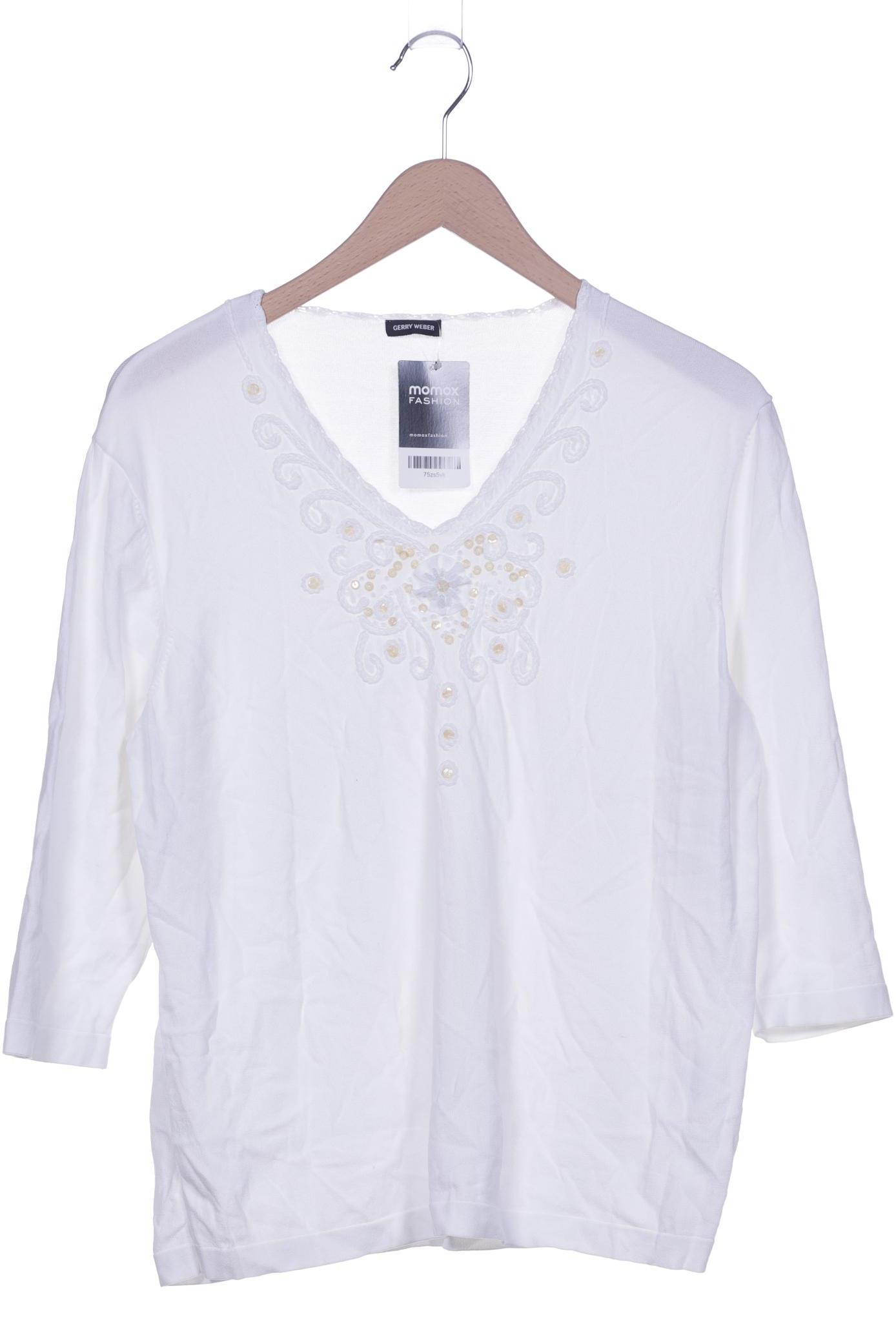 

Gerry Weber Damen Langarmshirt, weiß, Gr. 46