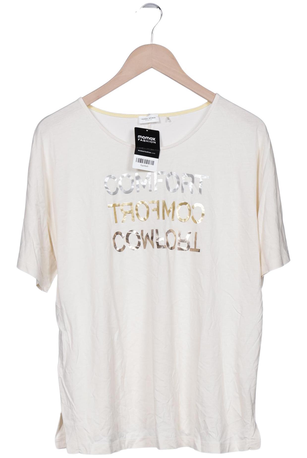 

Gerry Weber Damen T-Shirt, cremeweiß, Gr. 44
