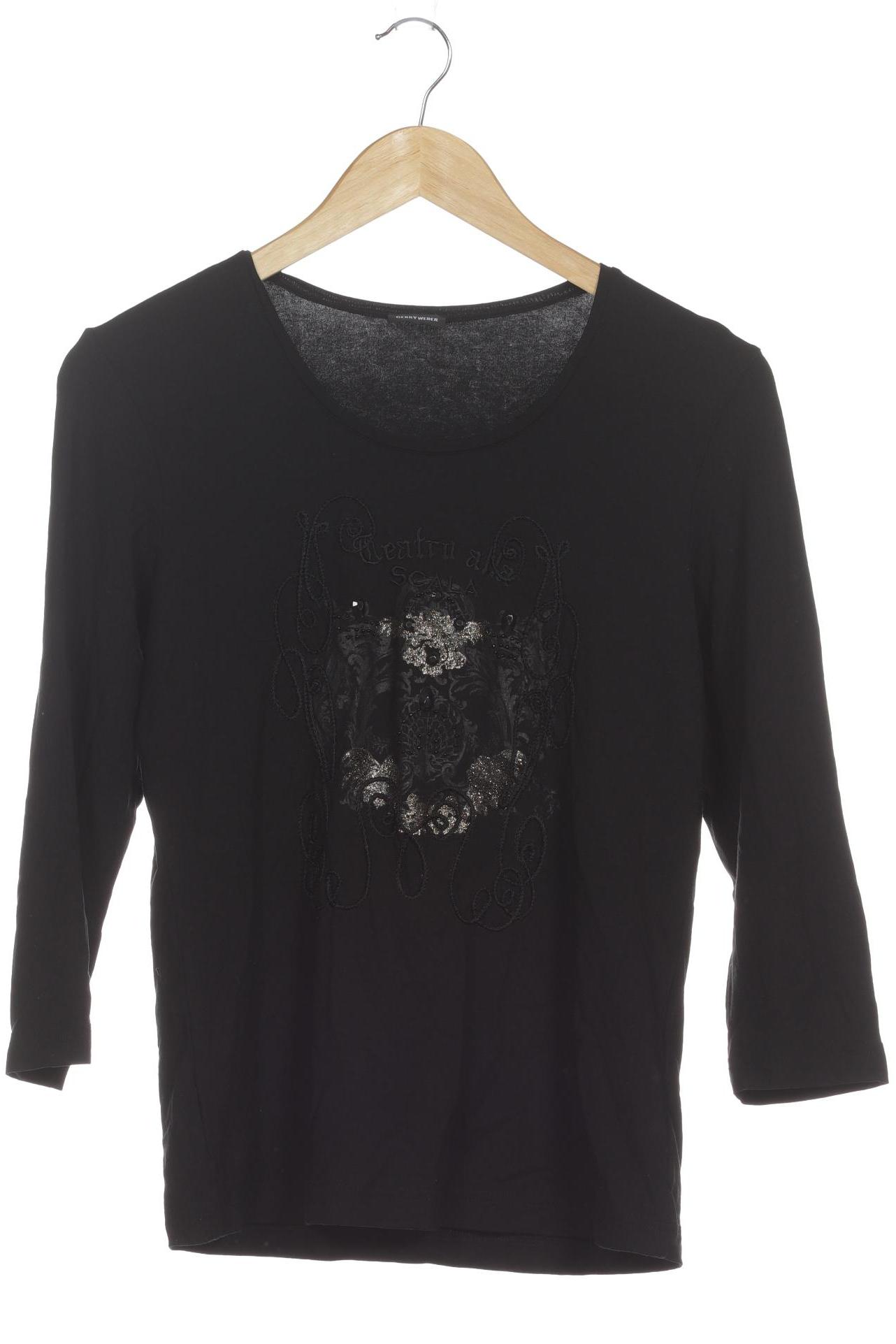 

Gerry Weber Damen Langarmshirt, schwarz, Gr. 38