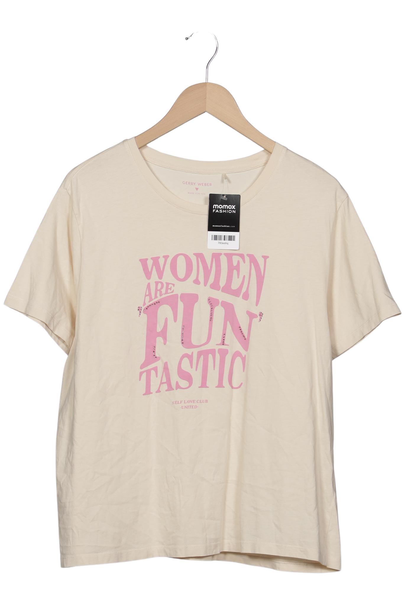 

Gerry Weber Damen T-Shirt, cremeweiß, Gr. 48