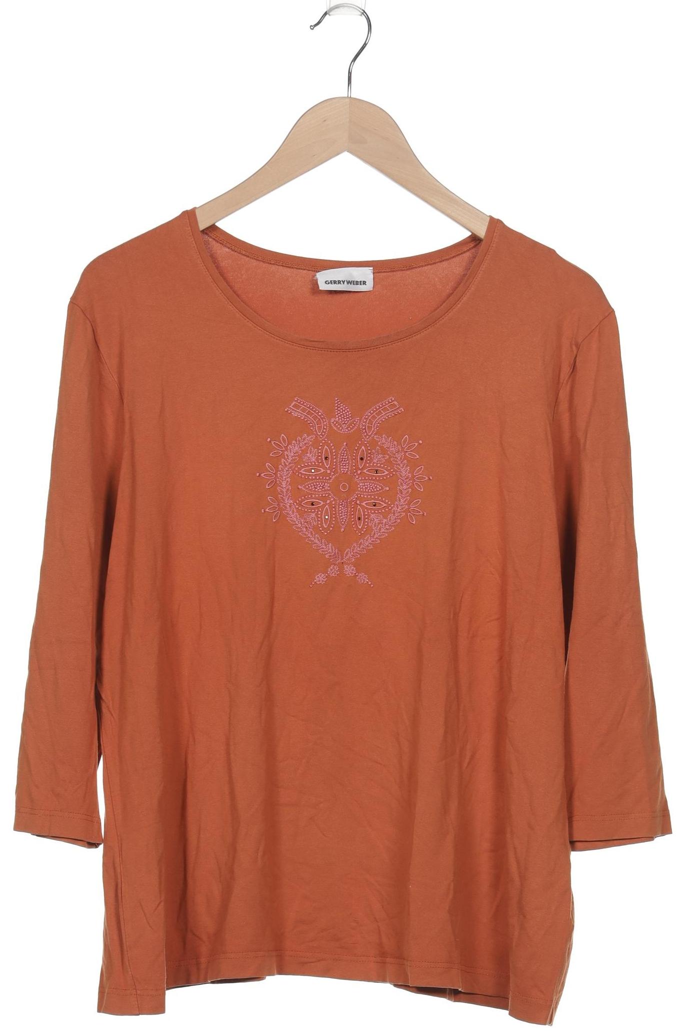

Gerry Weber Damen Langarmshirt, orange, Gr. 48