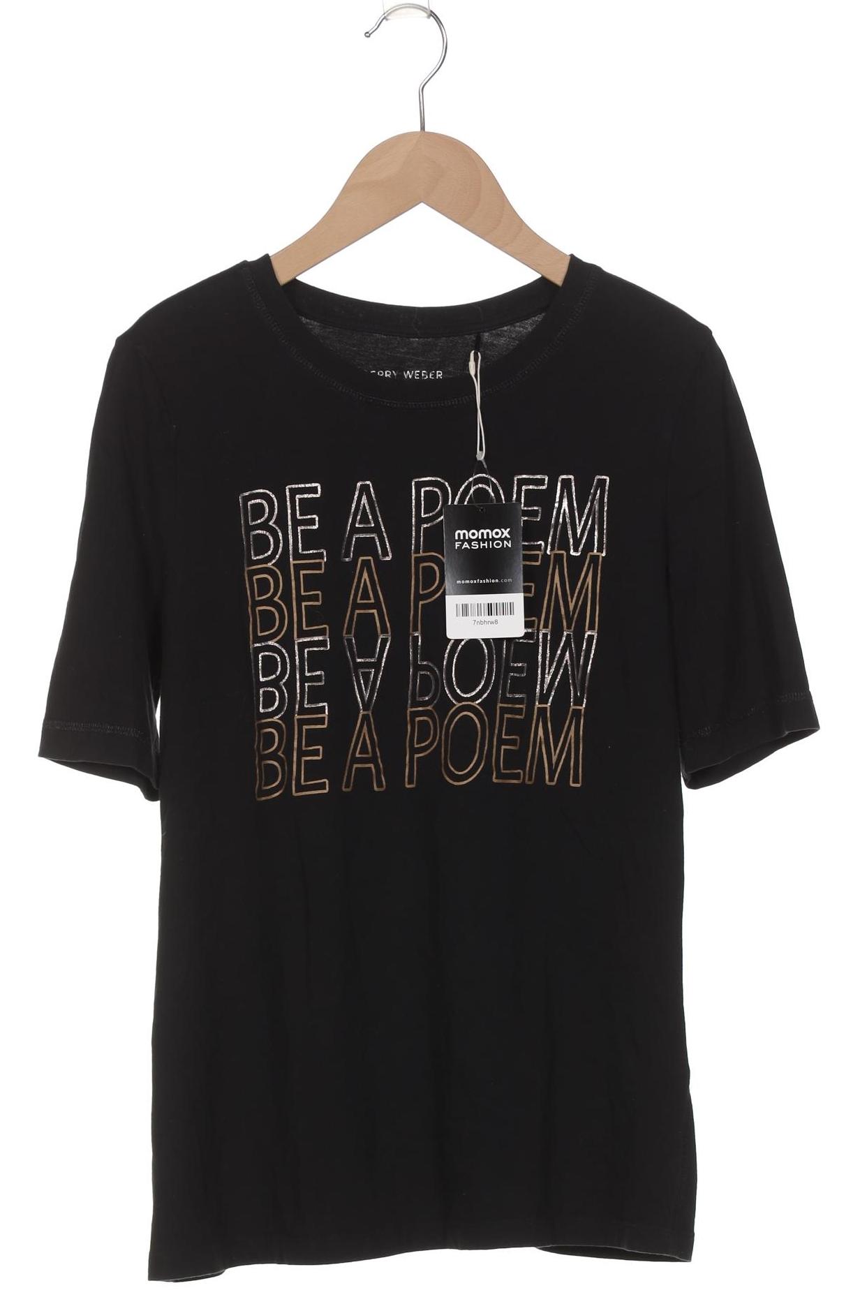 

Gerry Weber Damen T-Shirt, schwarz, Gr. 38