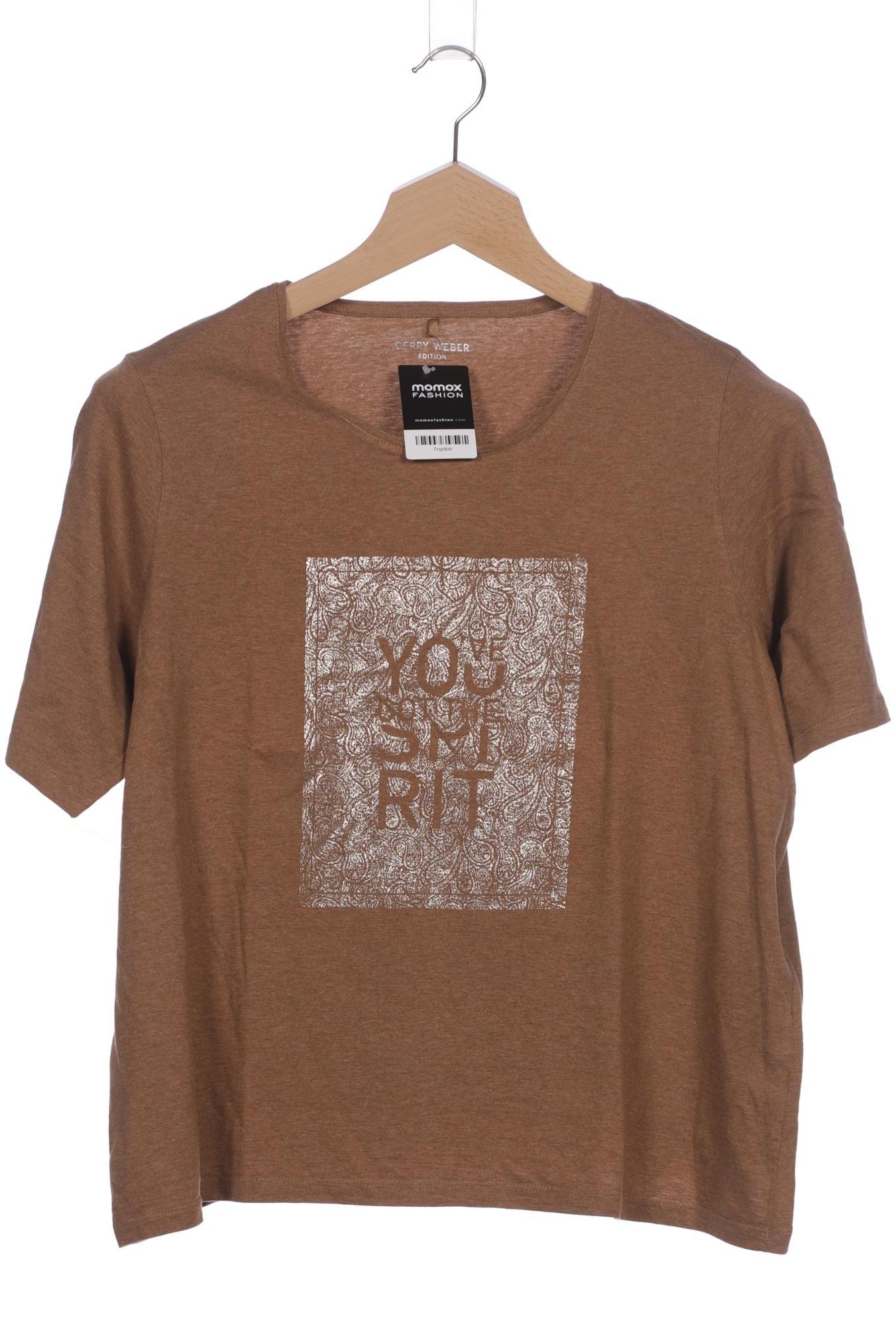 

Gerry Weber Damen T-Shirt, braun, Gr. 48