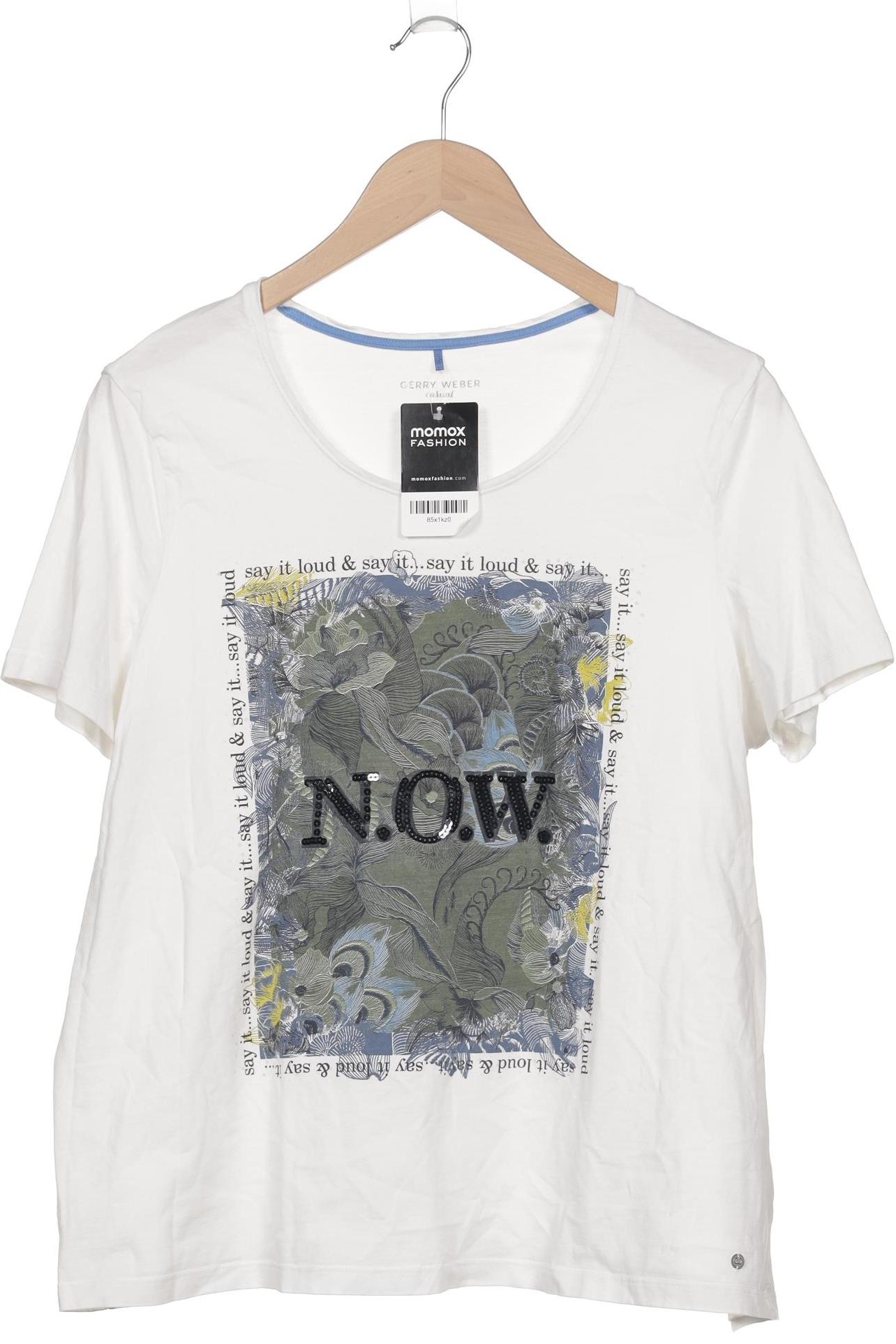 

Gerry Weber Damen T-Shirt, weiß, Gr. 48