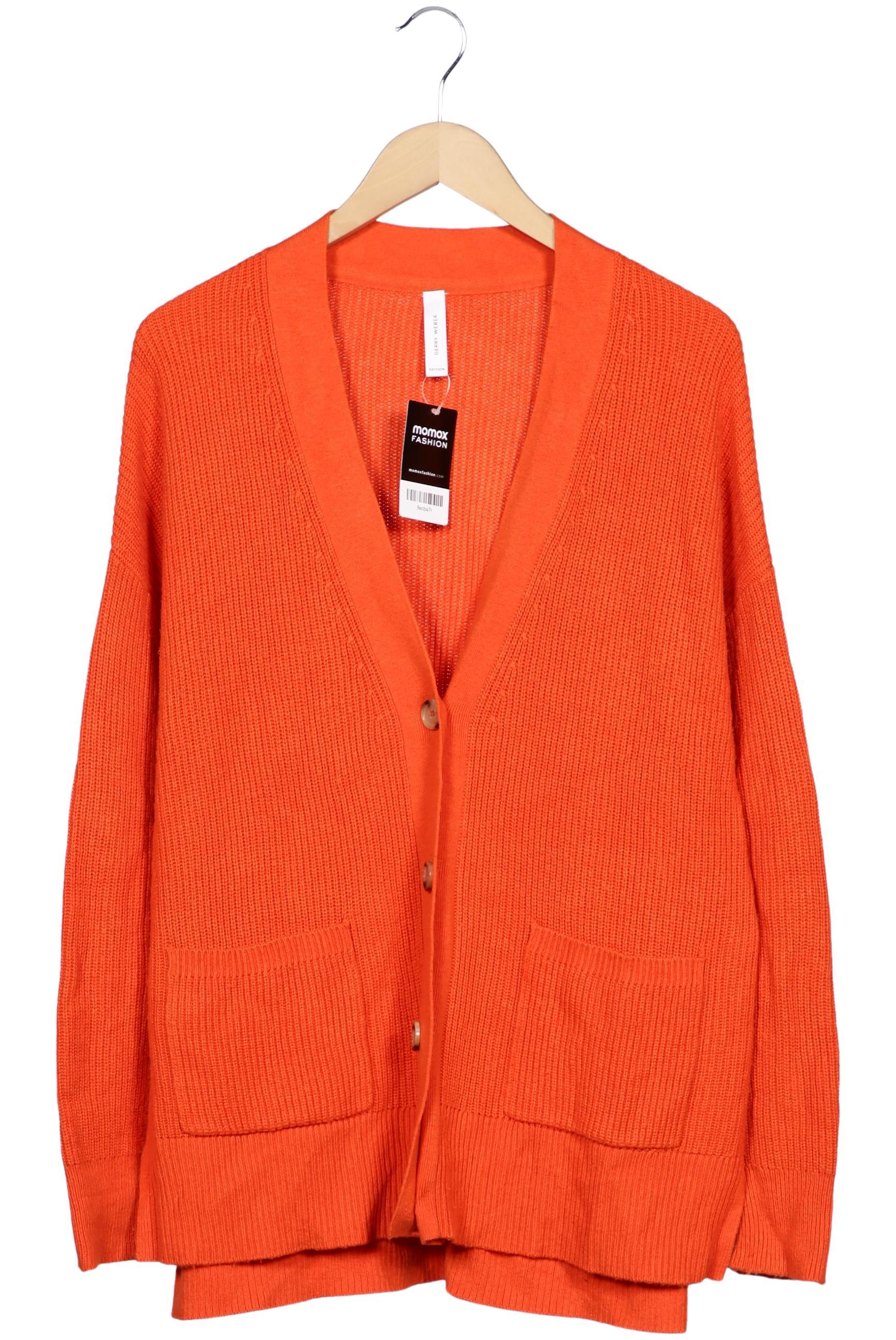 

Gerry Weber Damen Strickjacke, orange, Gr. 44
