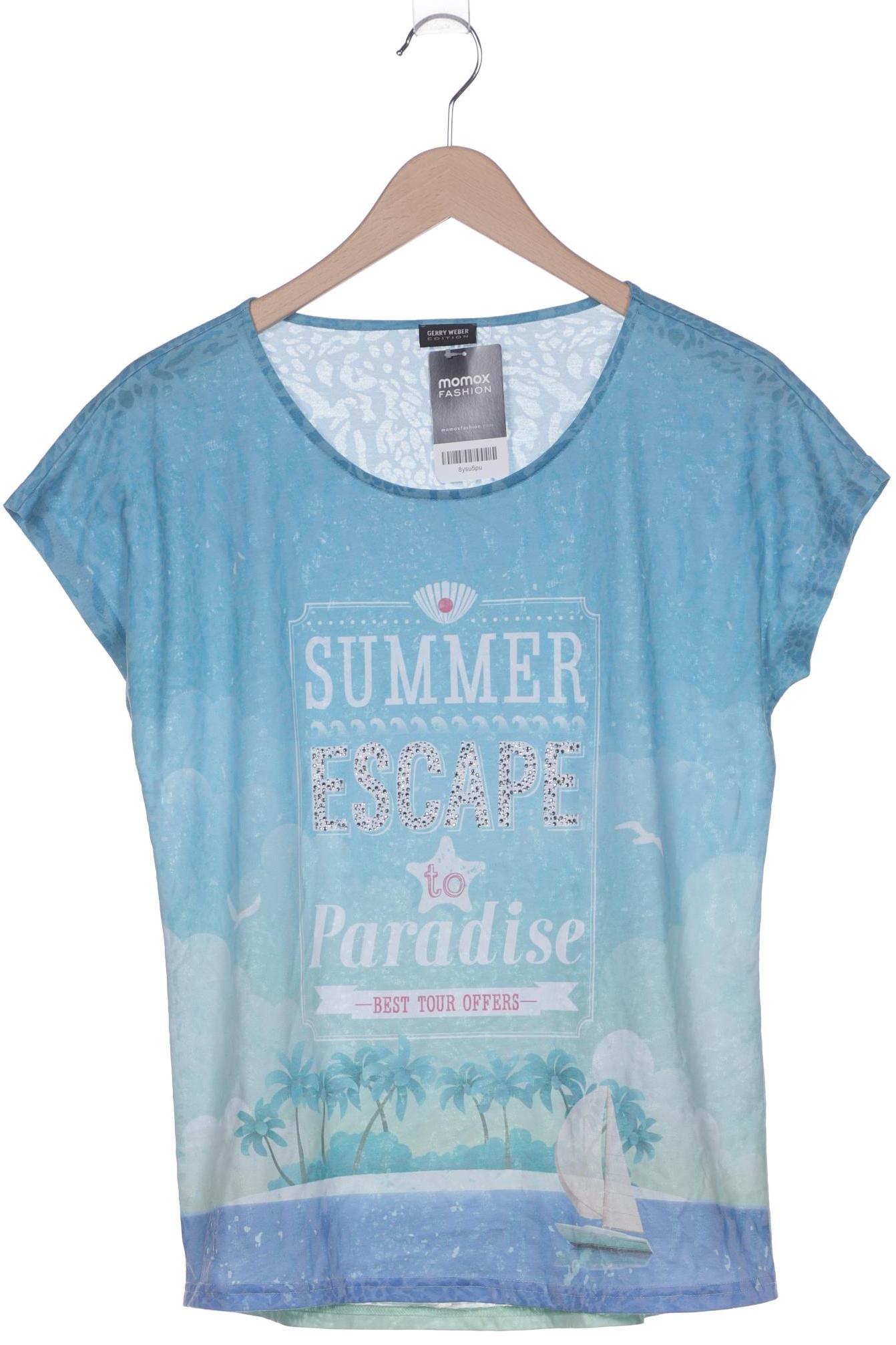 

Gerry Weber Damen T-Shirt, blau, Gr. 38