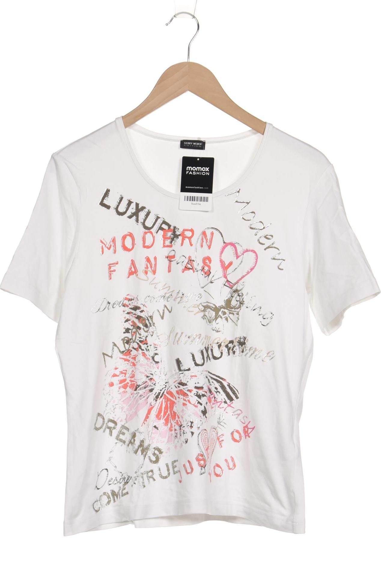 

Gerry Weber Damen T-Shirt, weiß, Gr. 42