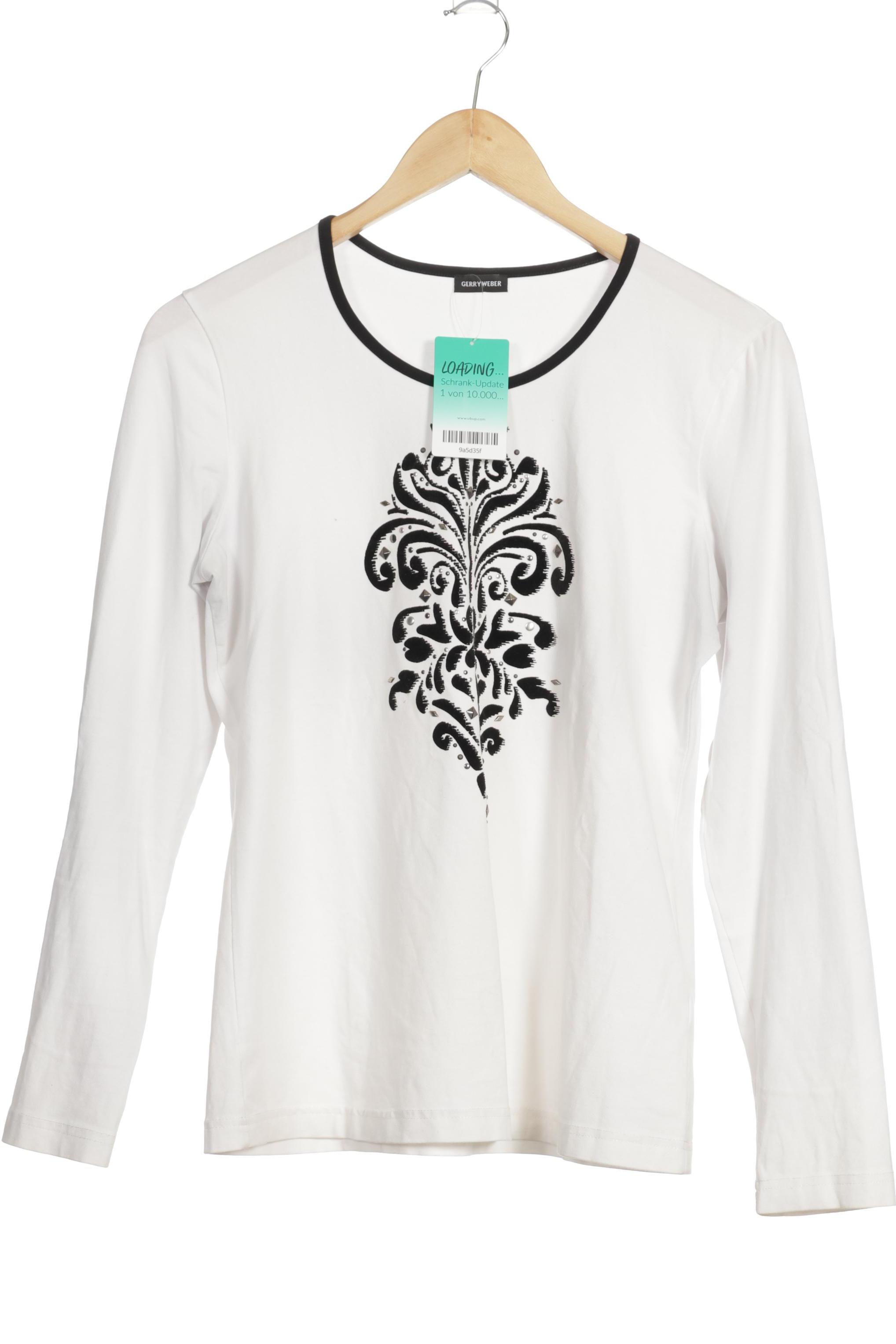 

Gerry Weber Damen Langarmshirt, weiß, Gr. 40