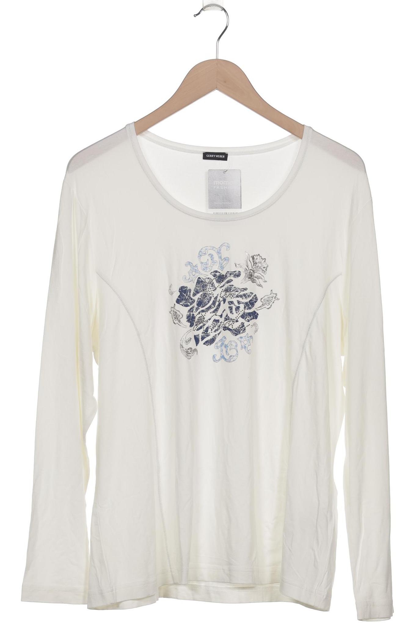 

Gerry Weber Damen Langarmshirt, weiß, Gr. 46