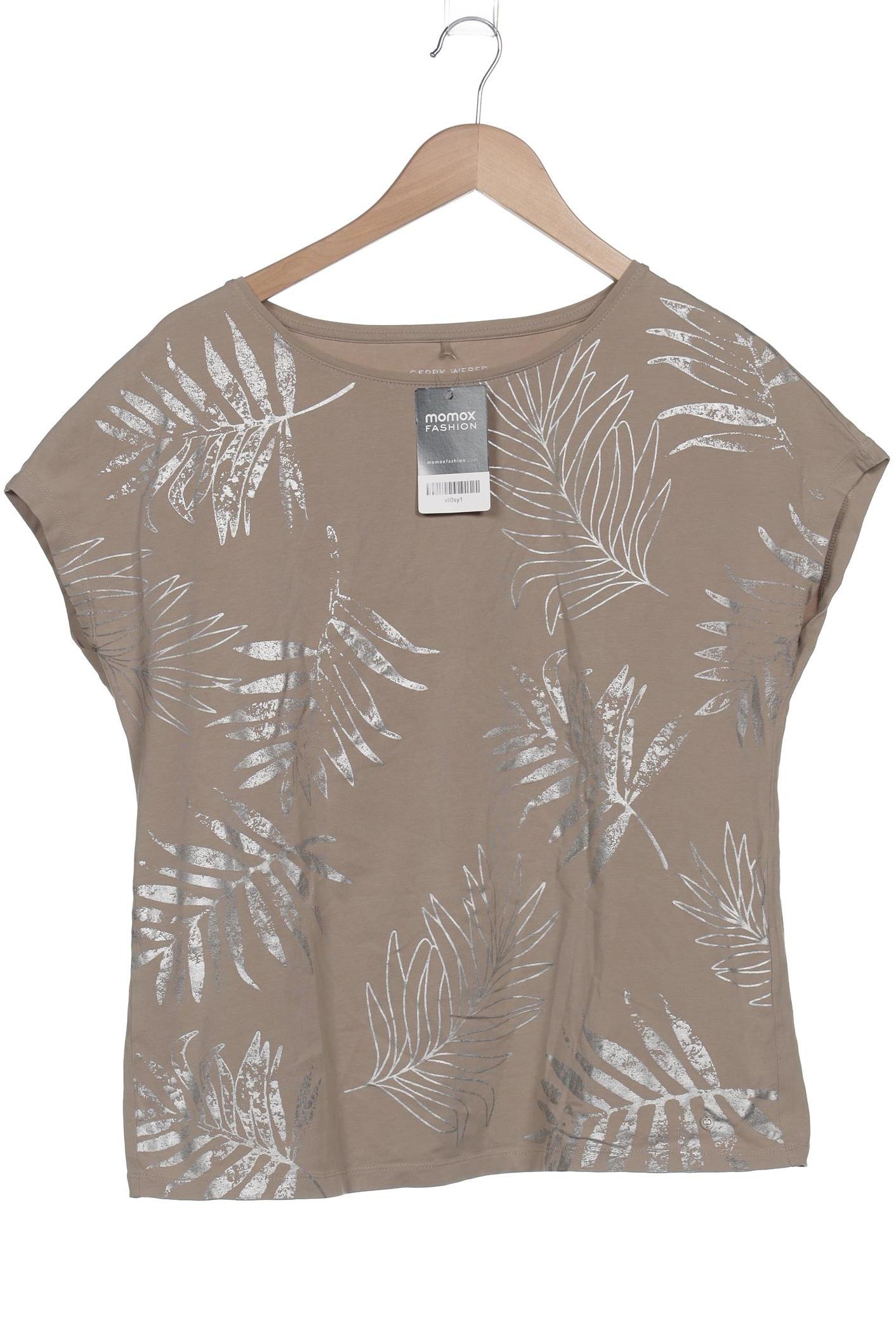 

Gerry Weber Damen T-Shirt, beige, Gr. 40