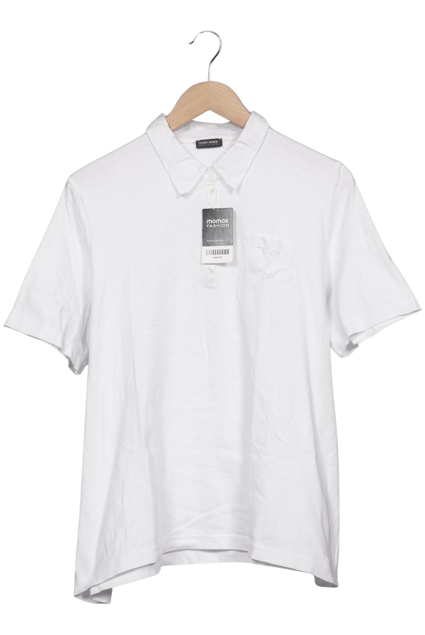 

Gerry Weber Damen Poloshirt, weiß, Gr. 48