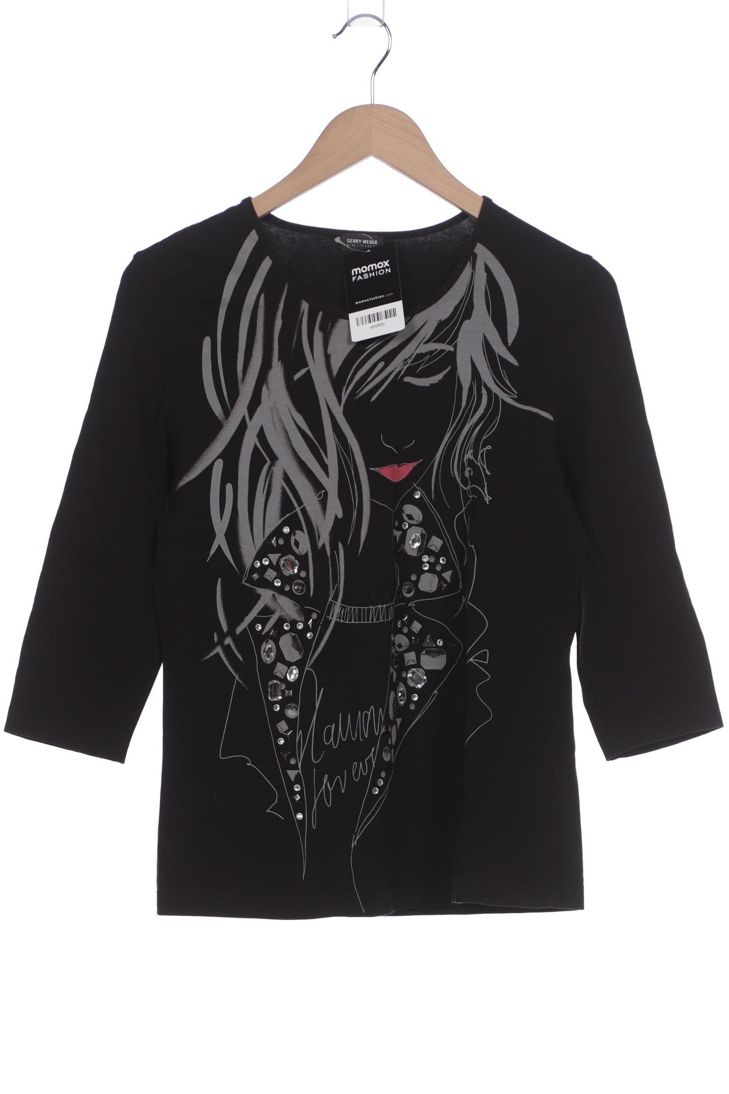 

Gerry Weber Damen Langarmshirt, schwarz, Gr. 38