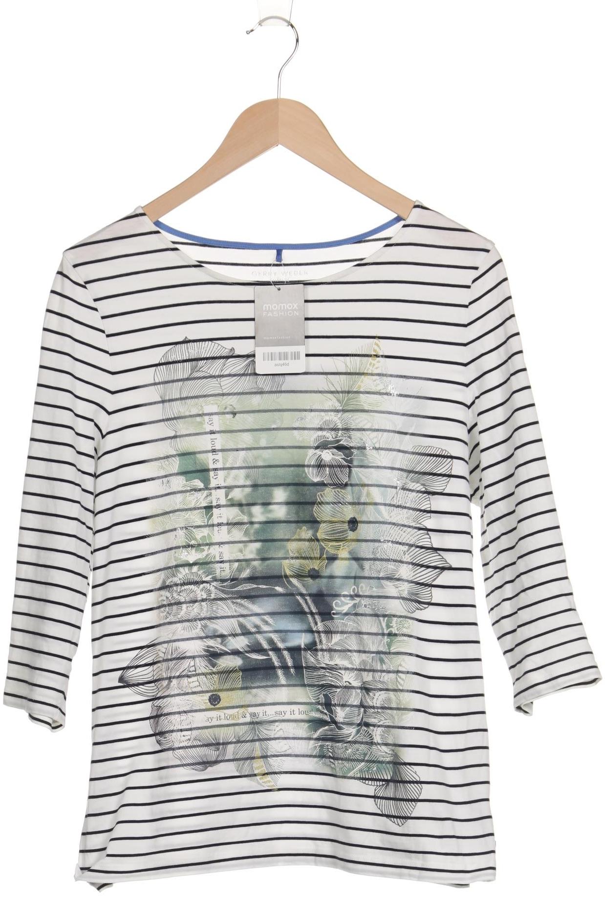 

Gerry Weber Damen Langarmshirt, weiß, Gr. 42
