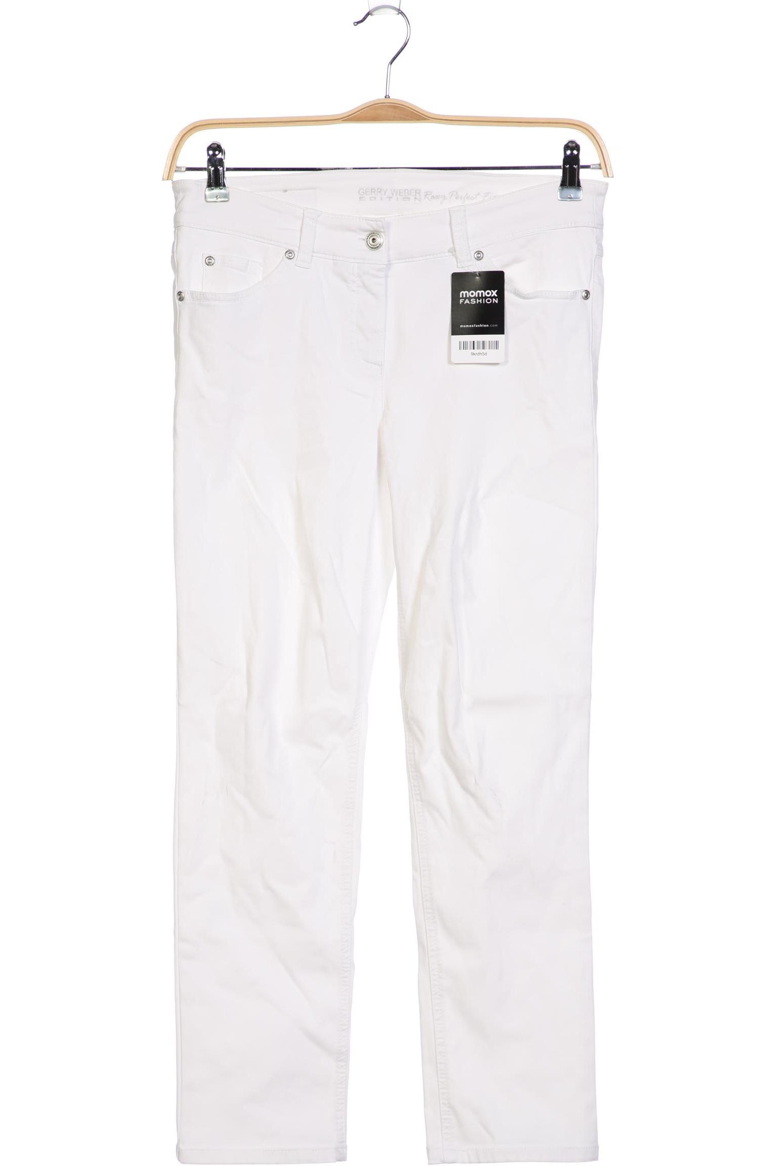 

Gerry Weber Damen Stoffhose, weiß, Gr. 0