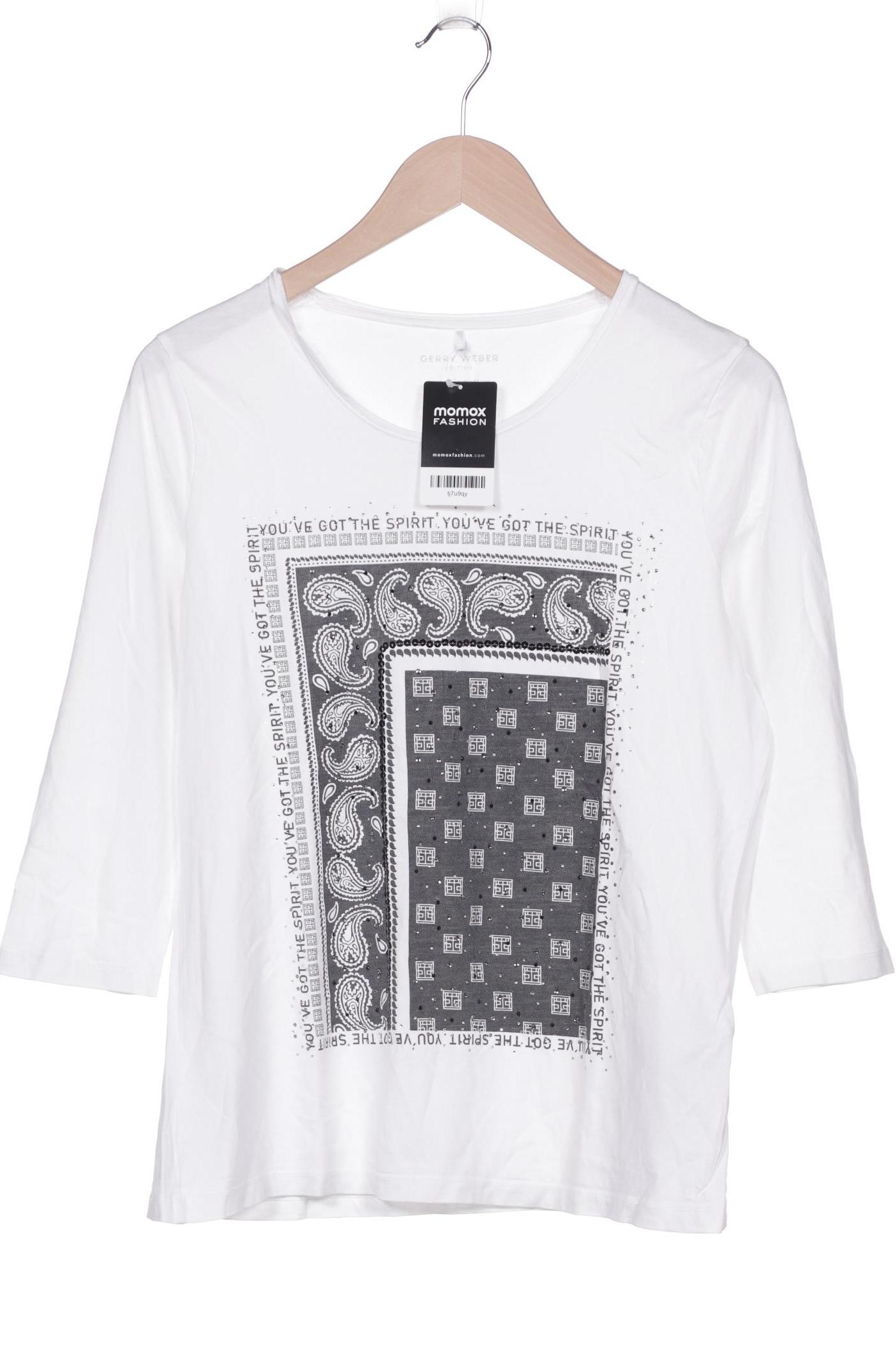 

Gerry Weber Damen Langarmshirt, weiß, Gr. 42
