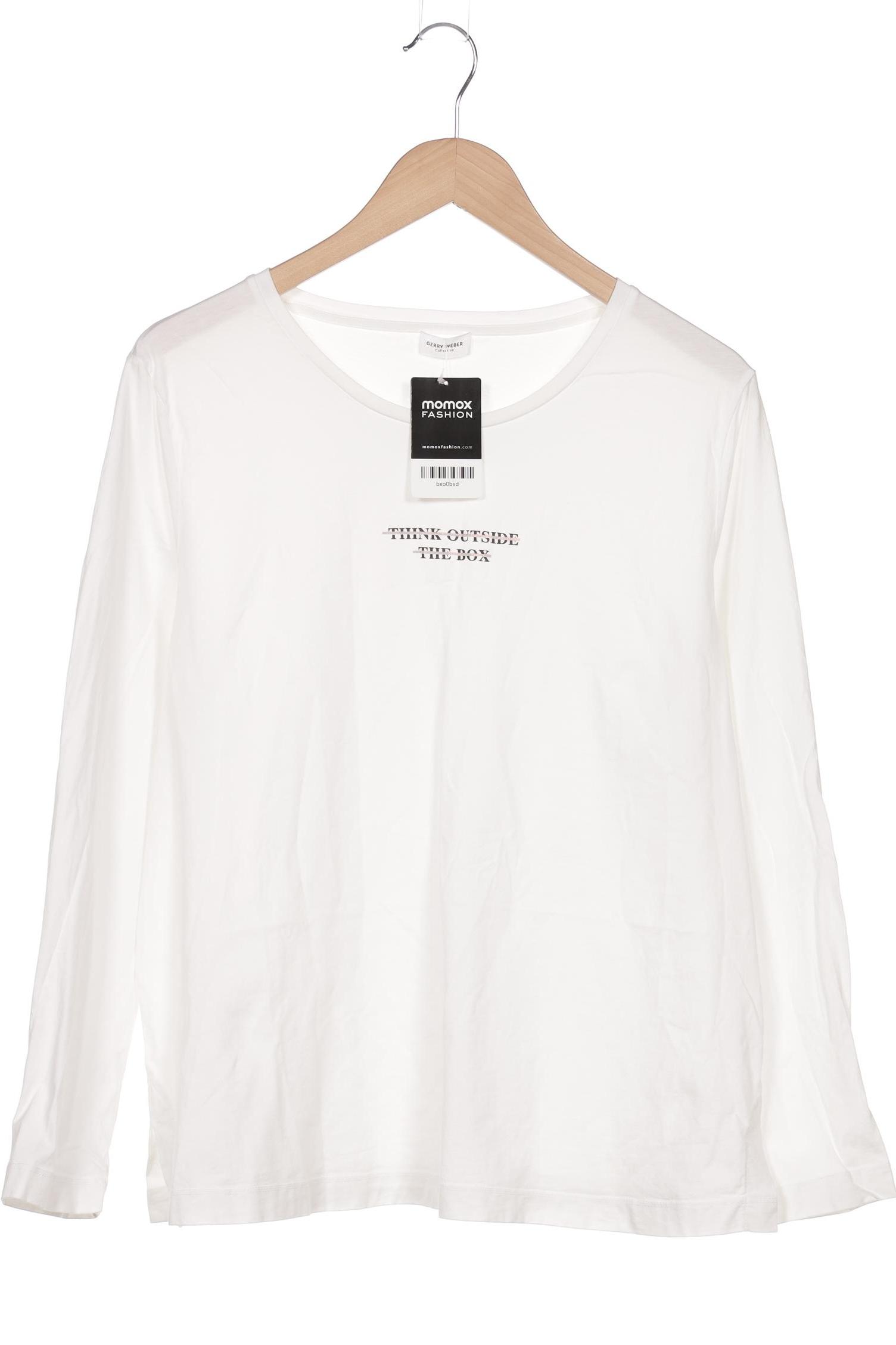 

Gerry Weber Damen Langarmshirt, weiß, Gr. 46