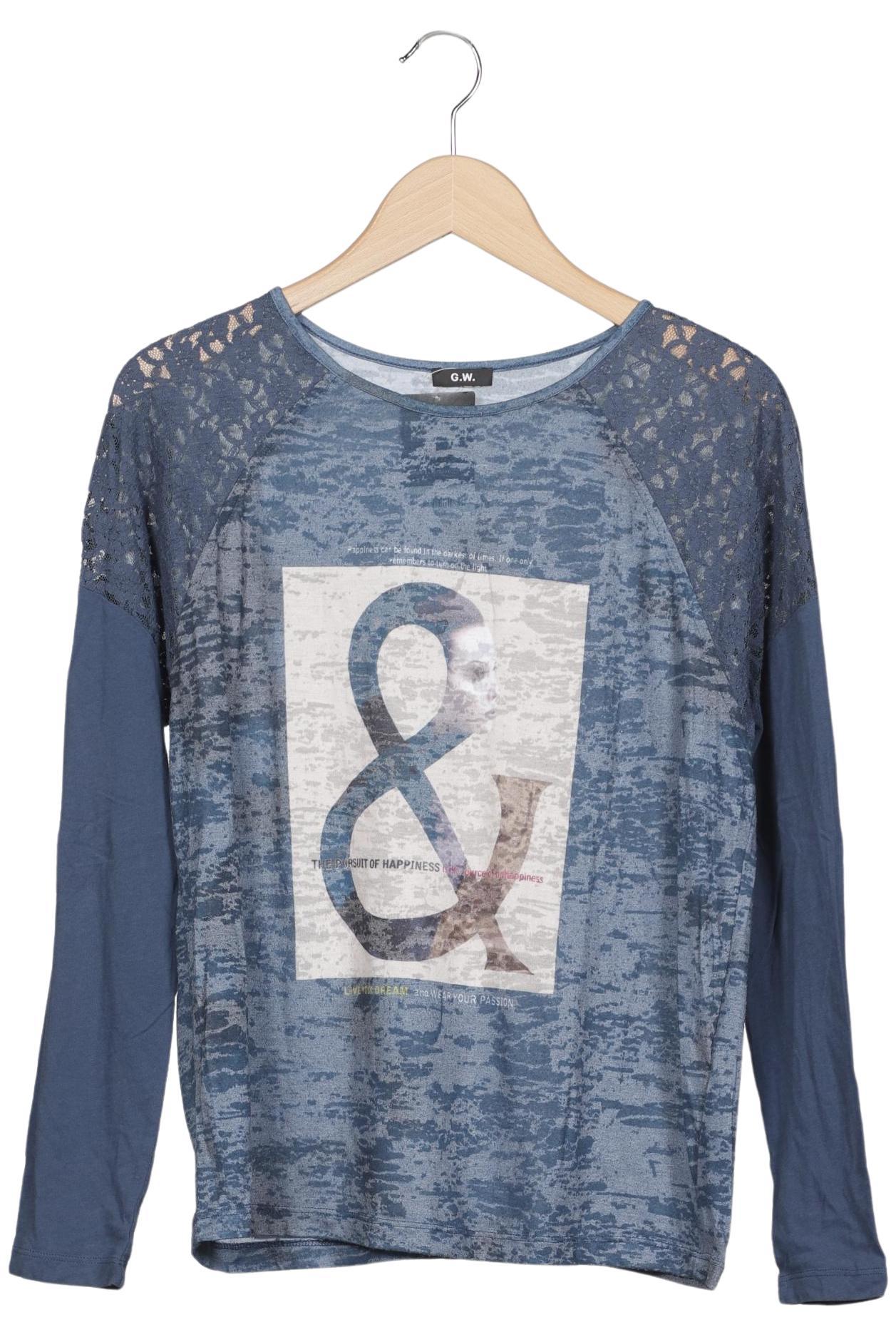 

Gerry Weber Damen Langarmshirt, blau, Gr. 40