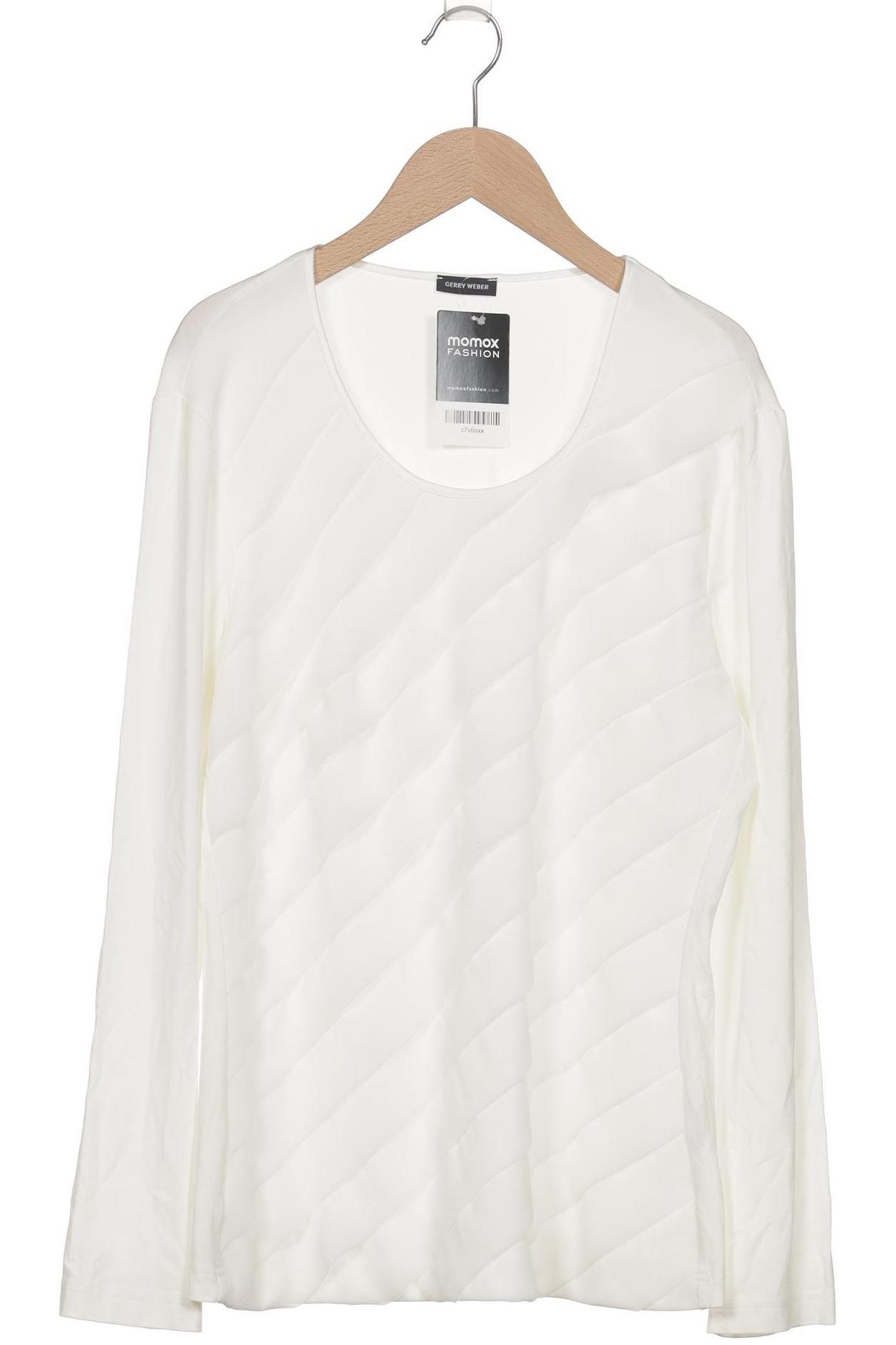 

Gerry Weber Damen Langarmshirt, weiß, Gr. 42