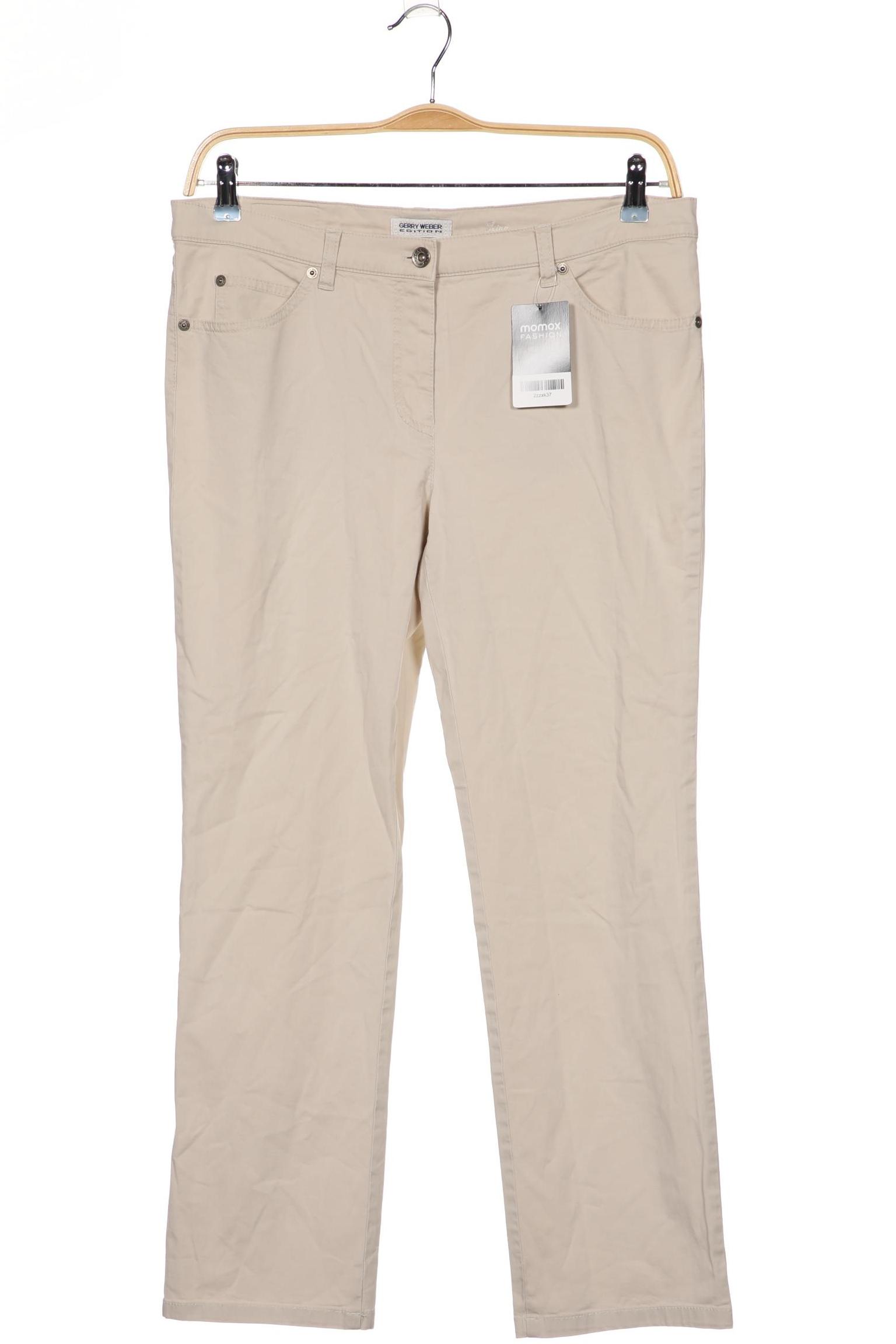 

Gerry Weber Damen Stoffhose, beige, Gr. 44