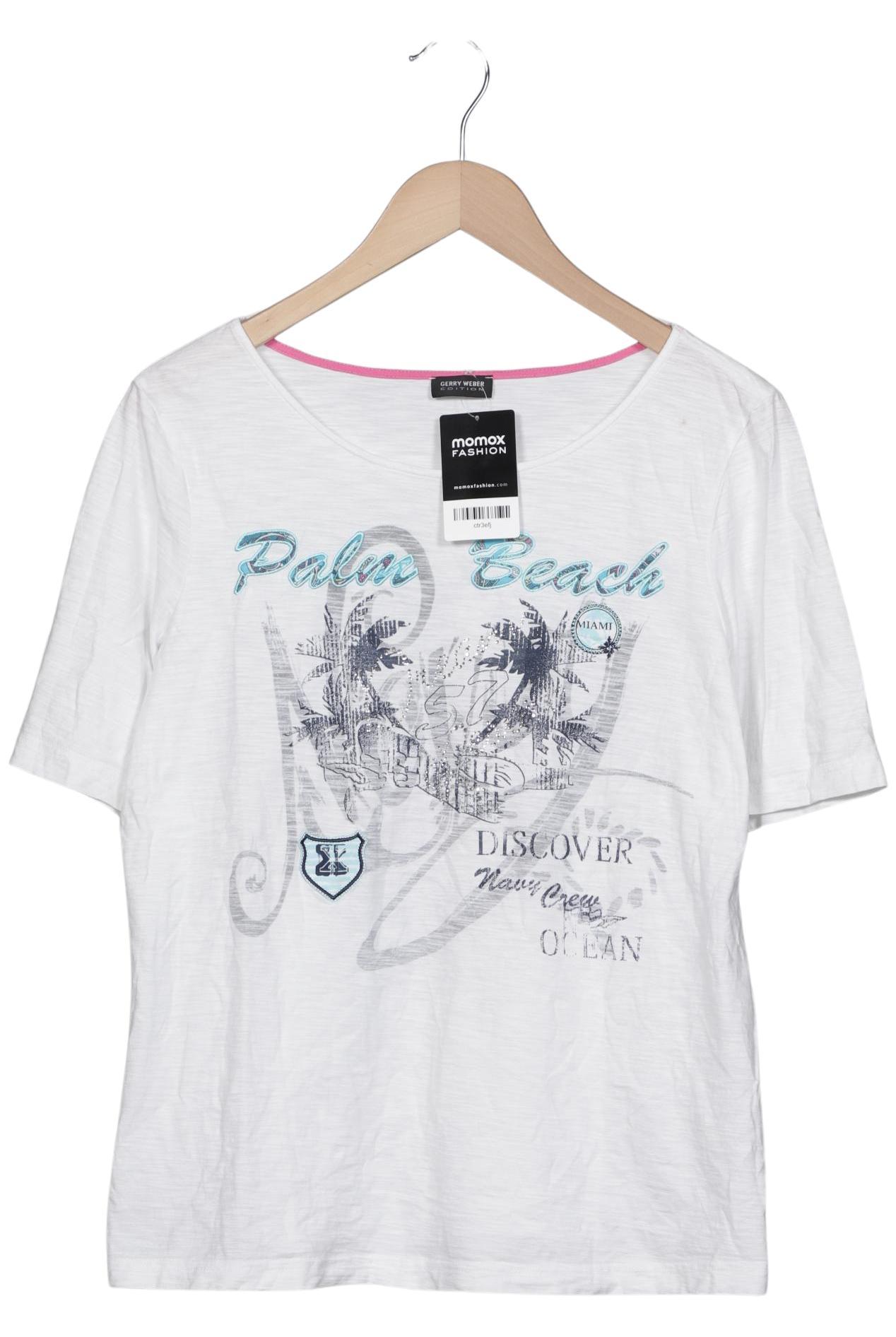 

Gerry Weber Damen T-Shirt, weiß, Gr. 42