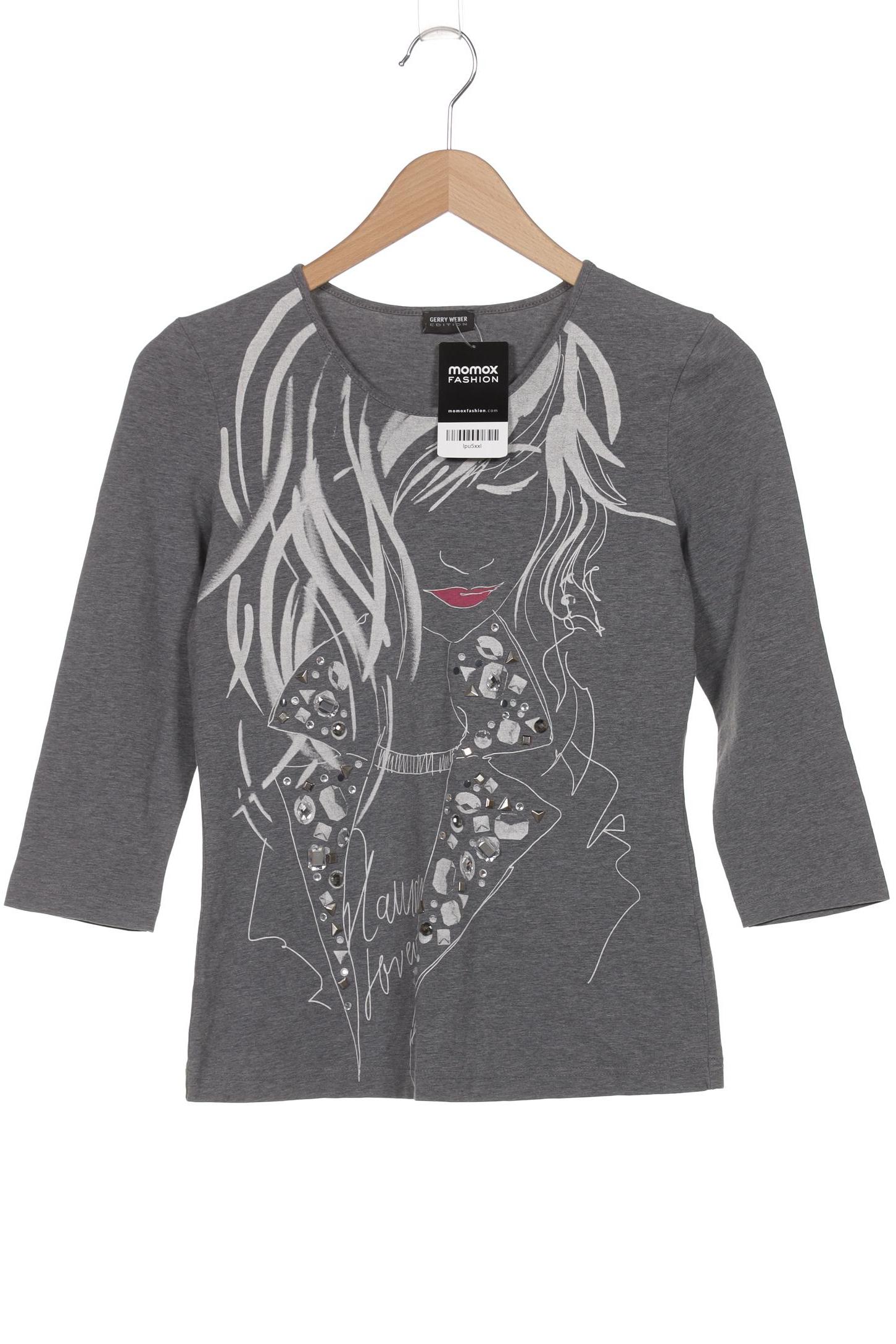 

Gerry Weber Damen Langarmshirt, grau, Gr. 36