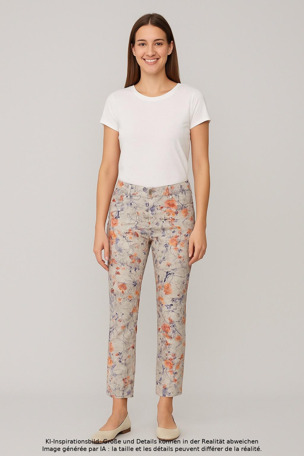 

Gerry Weber Damen Stoffhose, mehrfarbig, Gr. 40