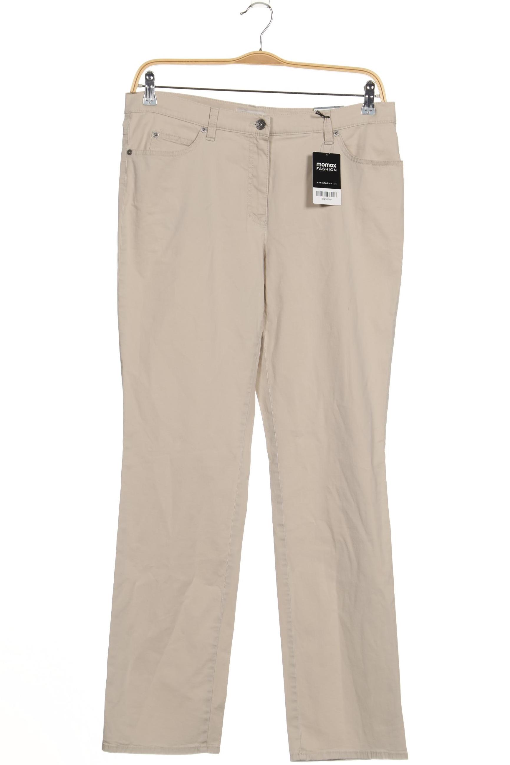 

Gerry Weber Damen Stoffhose, beige, Gr. 42