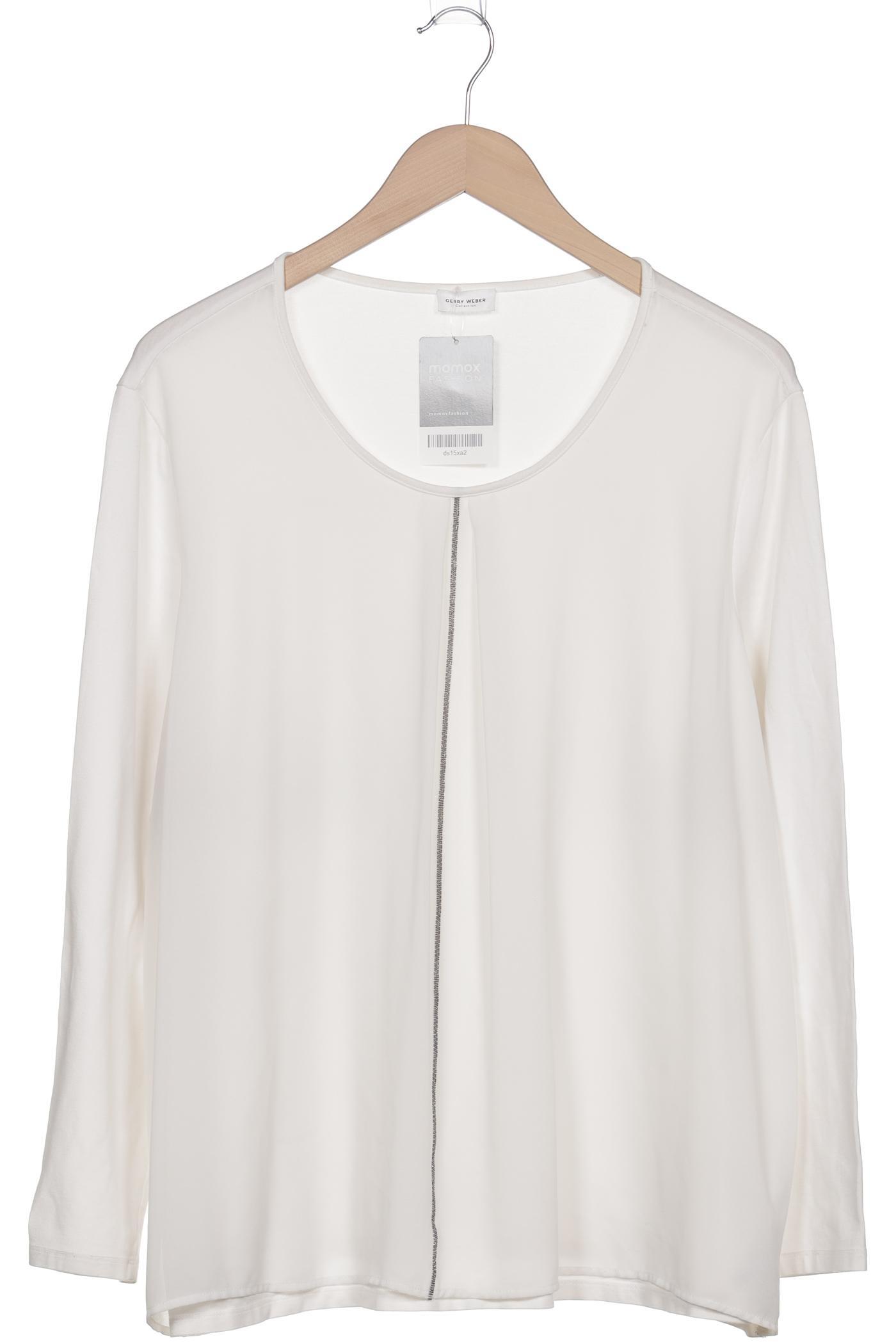 

Gerry Weber Damen Langarmshirt, weiß, Gr. 48
