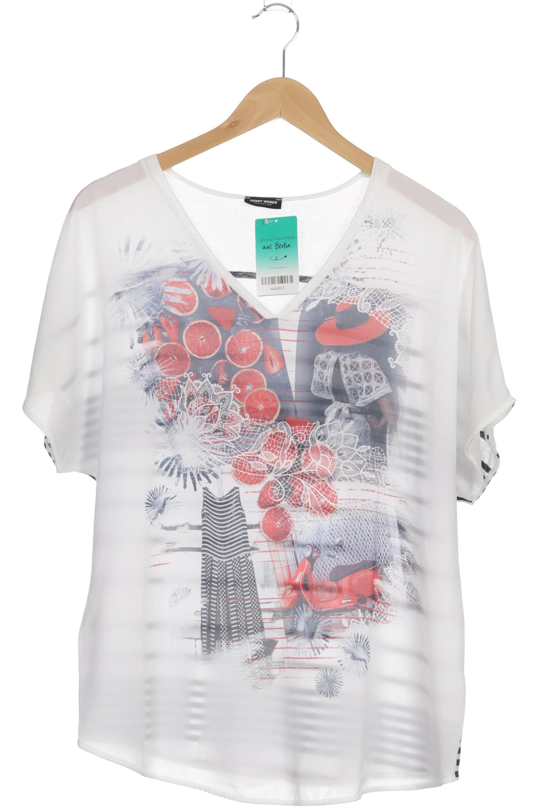 

Gerry Weber Damen T-Shirt, weiß, Gr. 44