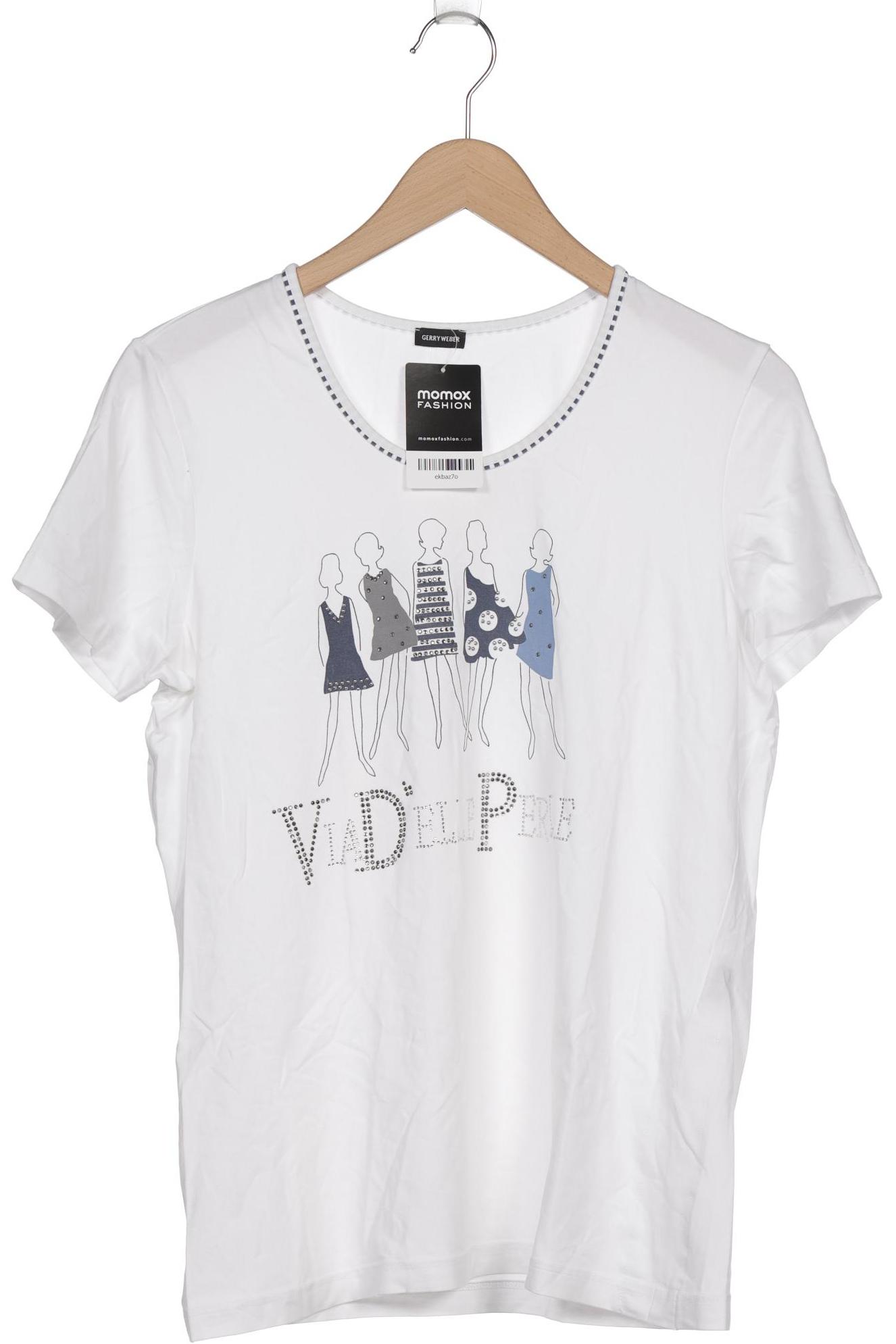 

Gerry Weber Damen T-Shirt, weiß, Gr. 42