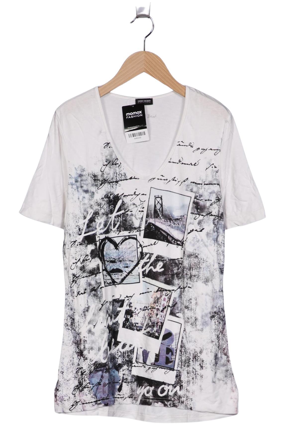 

Gerry Weber Damen T-Shirt, weiß, Gr. 36